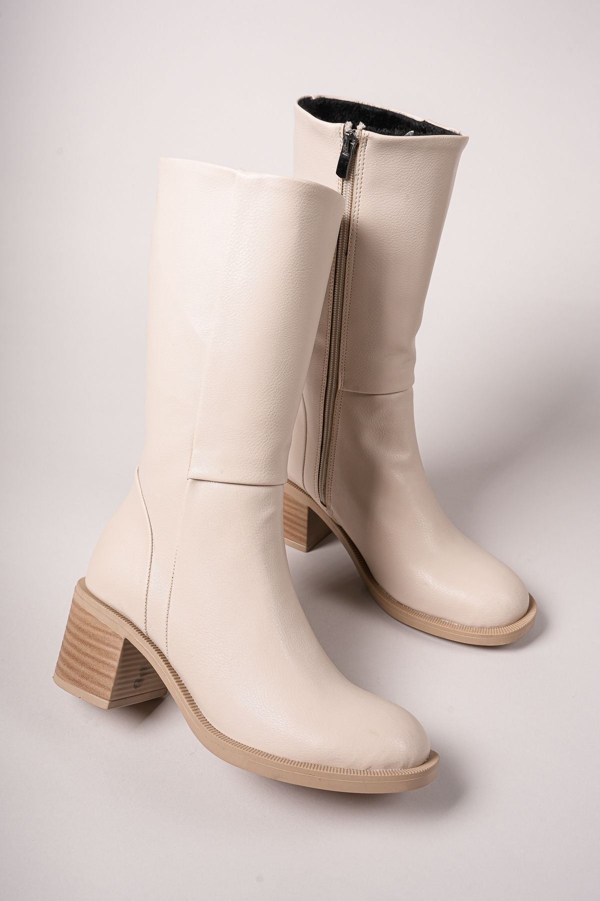 Secmodh Women's Boots 0012711 Beige Skin