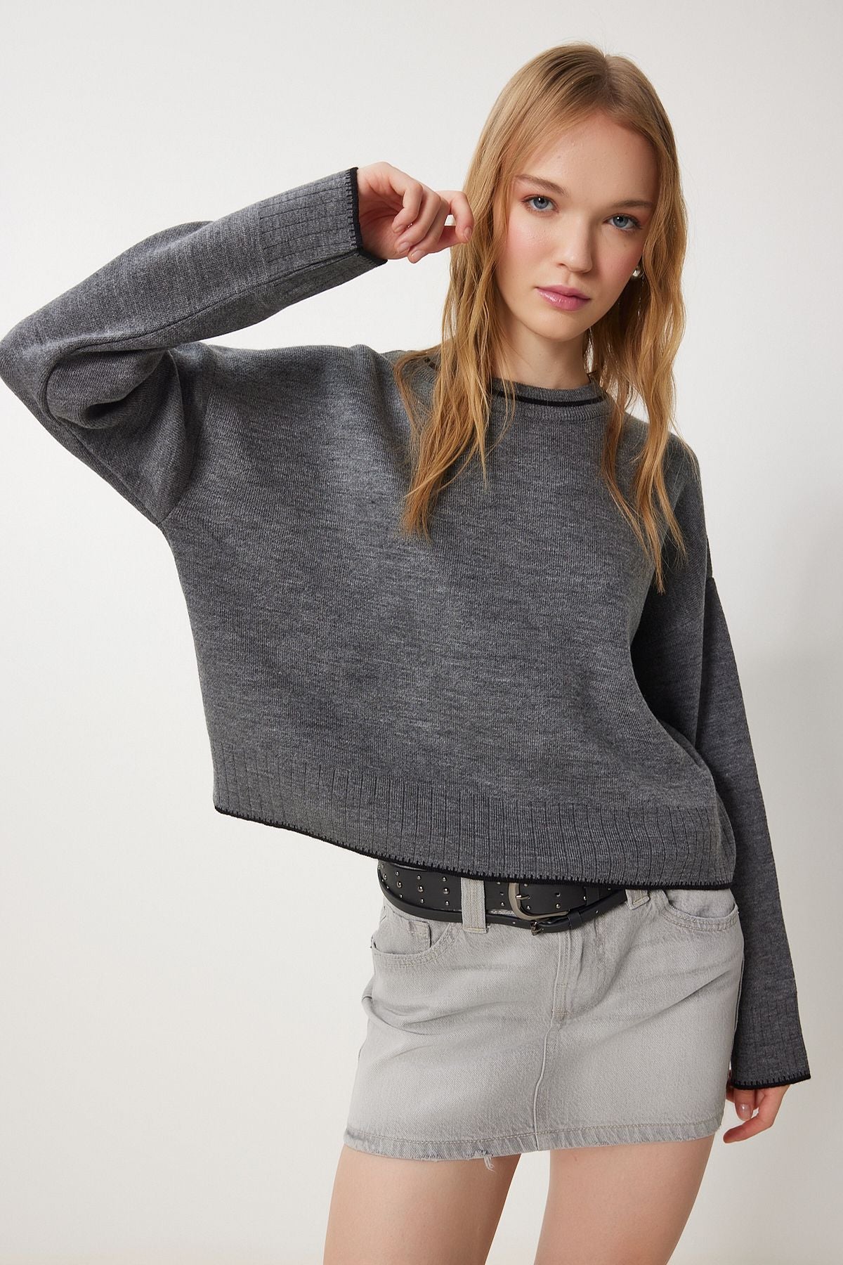 WOMEN'S ARRASİT BASIC KNIP Sweater PF00010