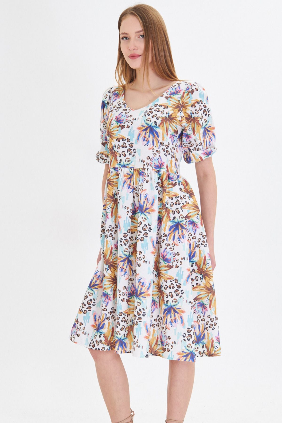 WOMEN'S COFFEE URS ARMS WAIR WAST WAST MIDDLE DRESS ARM-25Y001003