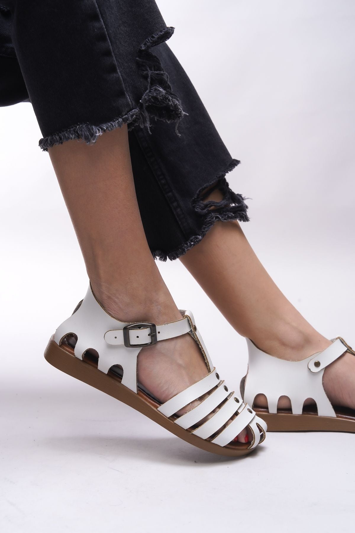 YSAMYTHE WOMEN SANDALT 0012171 WHITE