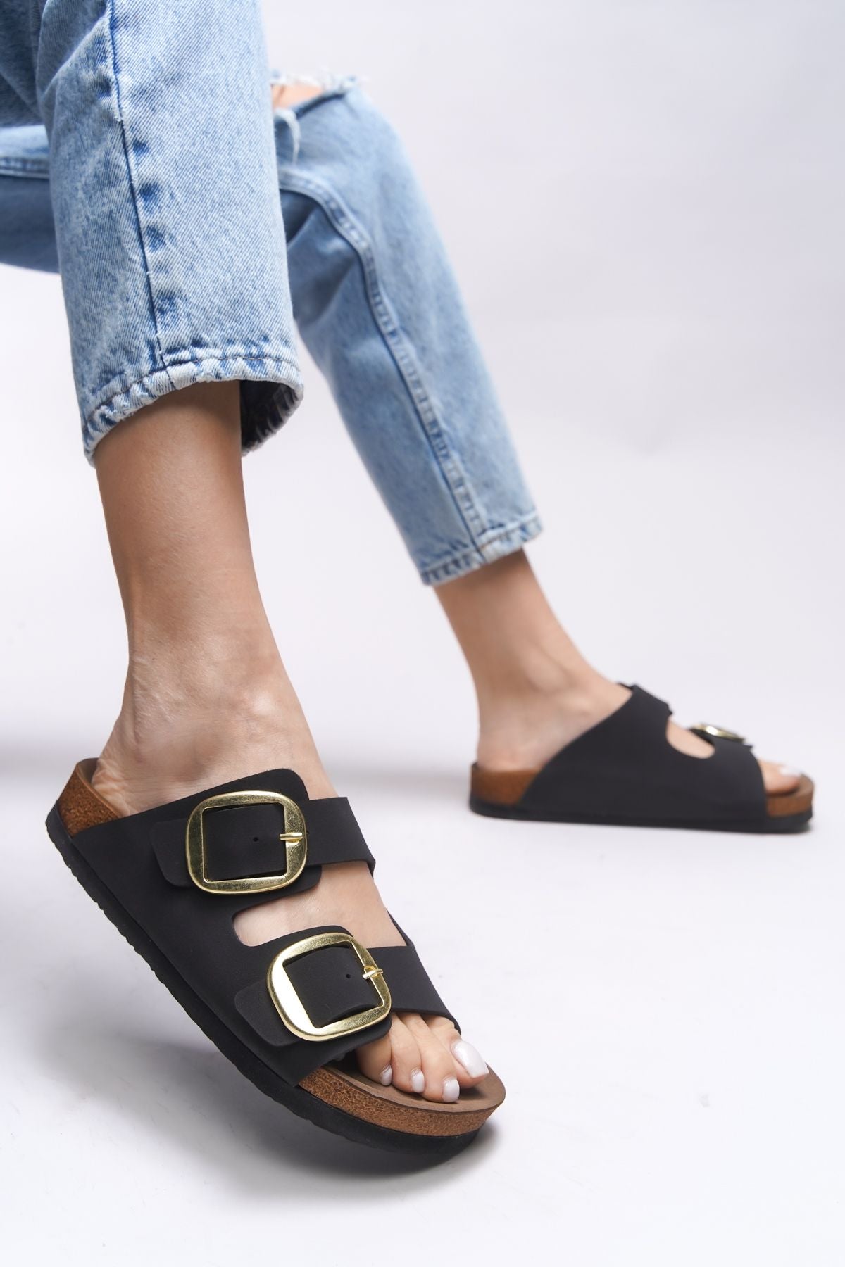 VYLSULA WOMEN'S DOUBLE BUYPALI Slipper 0012602 matte black