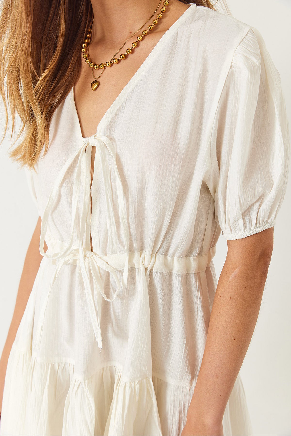 Women's V-Neck Front Lace Tamara Mini Dress 60261483