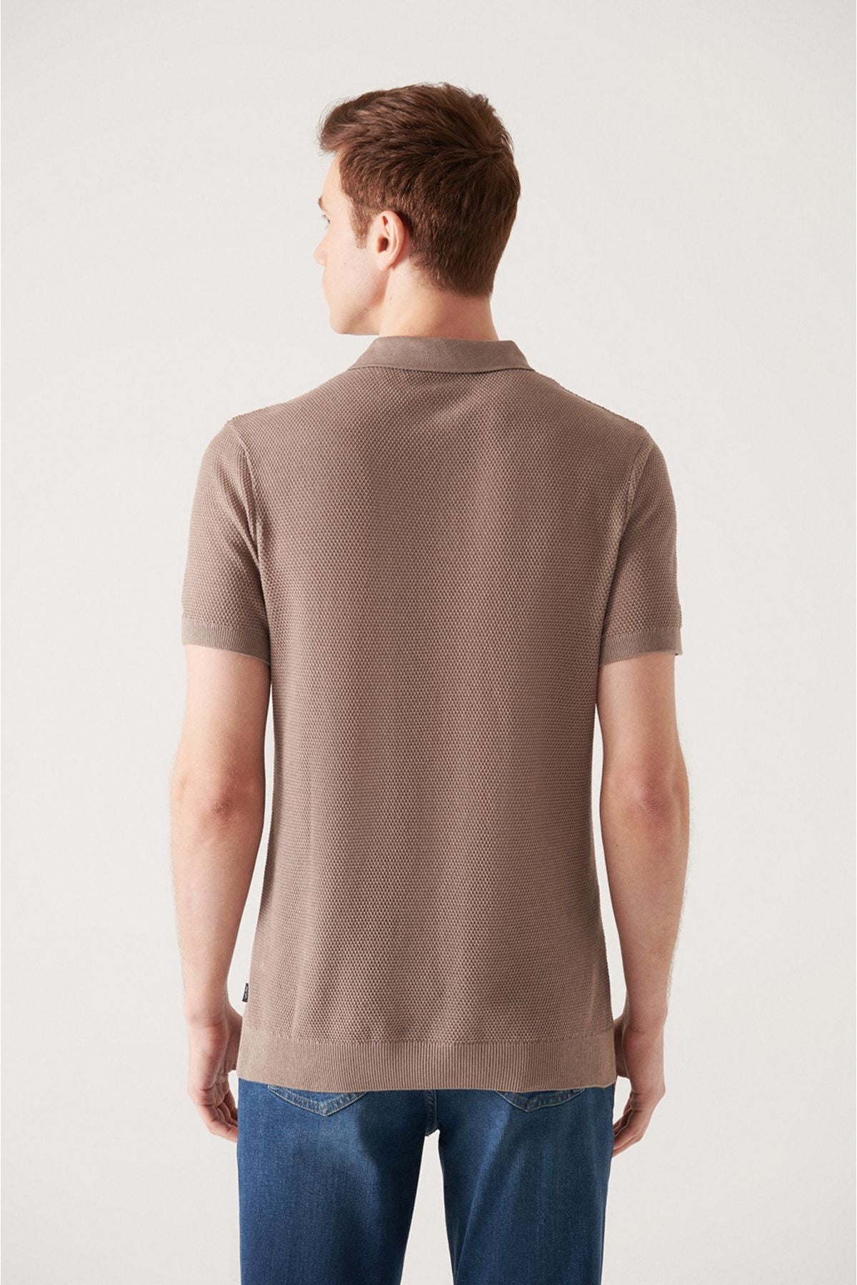 Men's mink 3 button texture