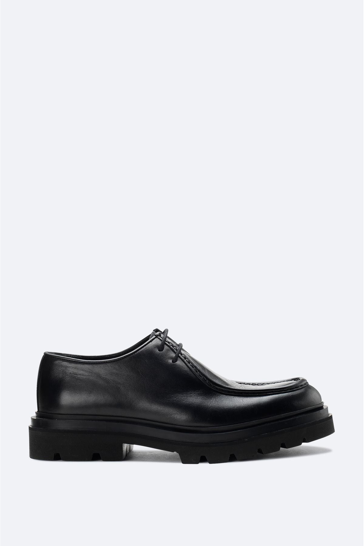 Men's Black 100 %Leather Lace Classic Shoes A42Y8006
