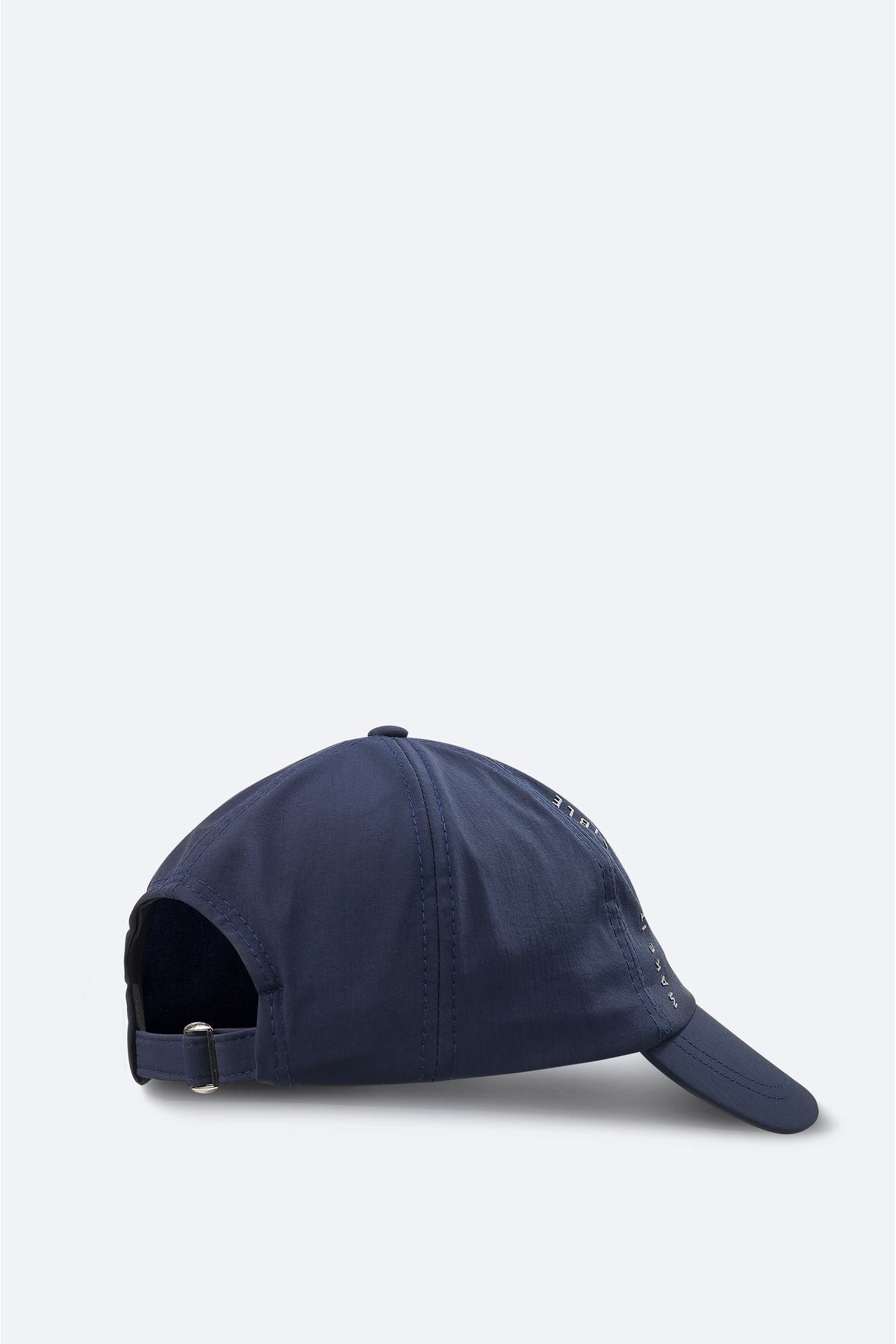 Men's Navy blue slogan printed sports hat a31y9200