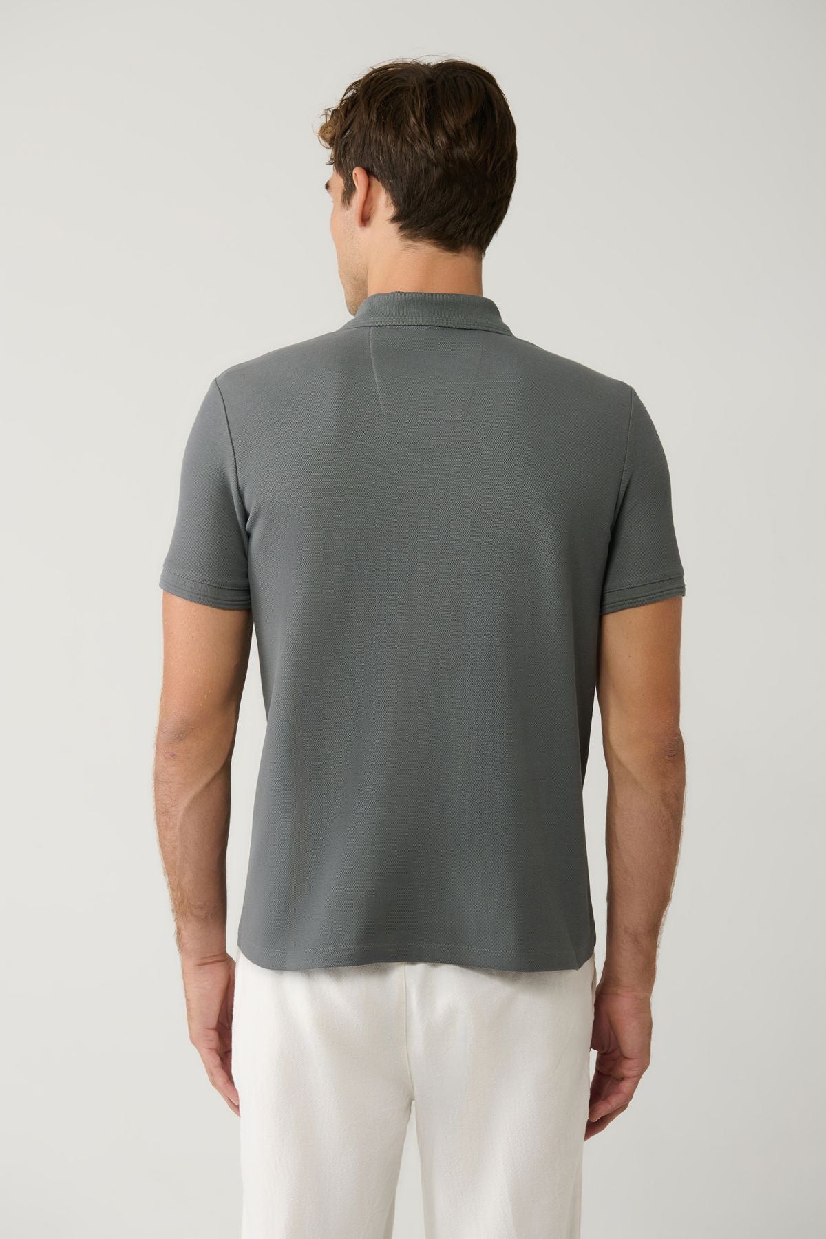Men's anthracite 100 %cotton quickly dry