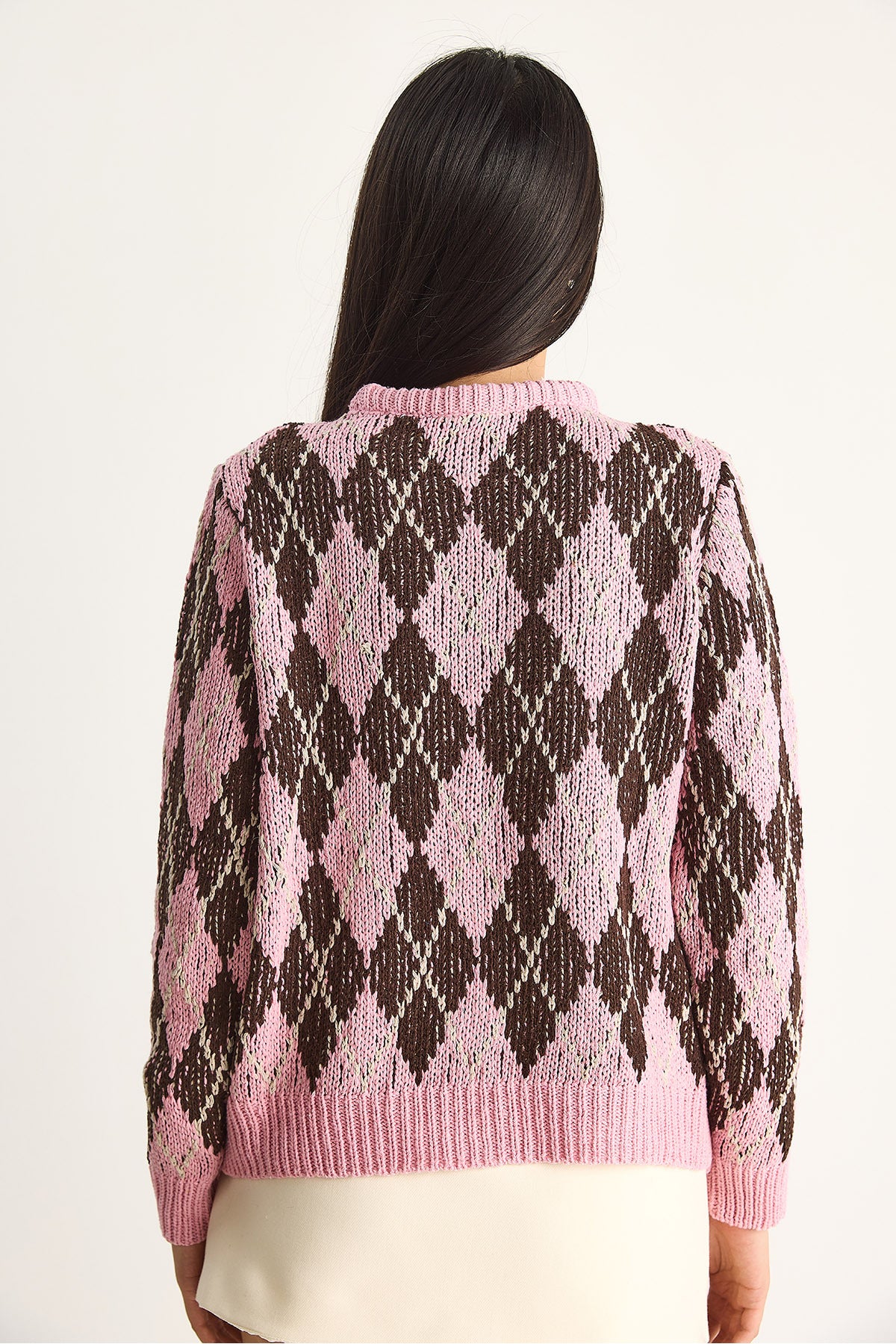 Women's Checkered Sweater 20251059