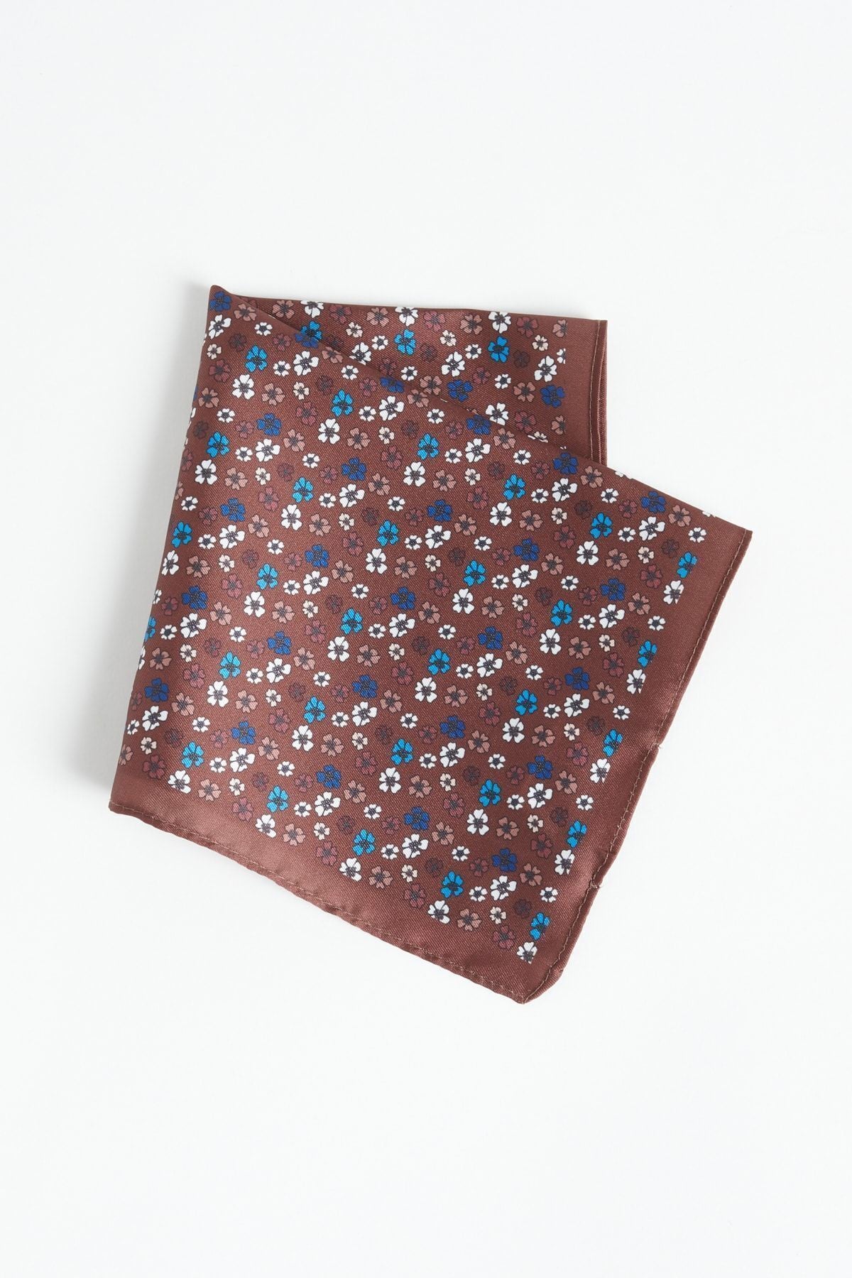 Men's brown patterned handkerchief