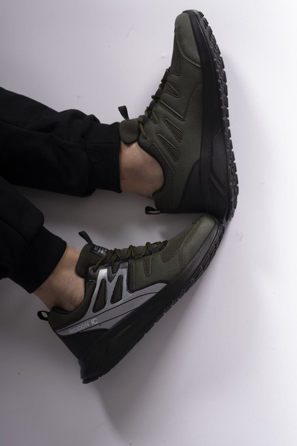 Trend Khaki Black Unisex Sneaker 0012705 Favorite 614822