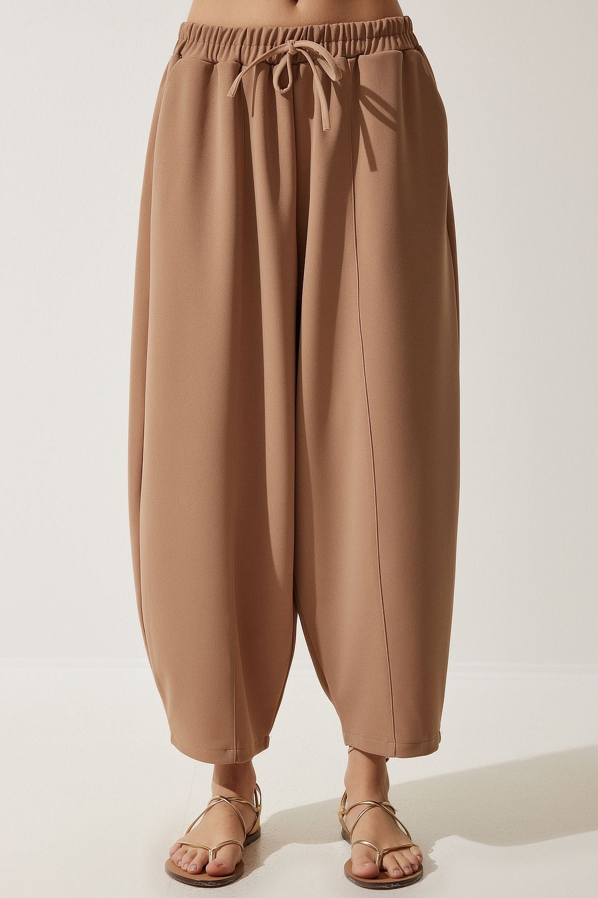 Women's Cream Seasonal Comfortable Shalwar Pants OH00054