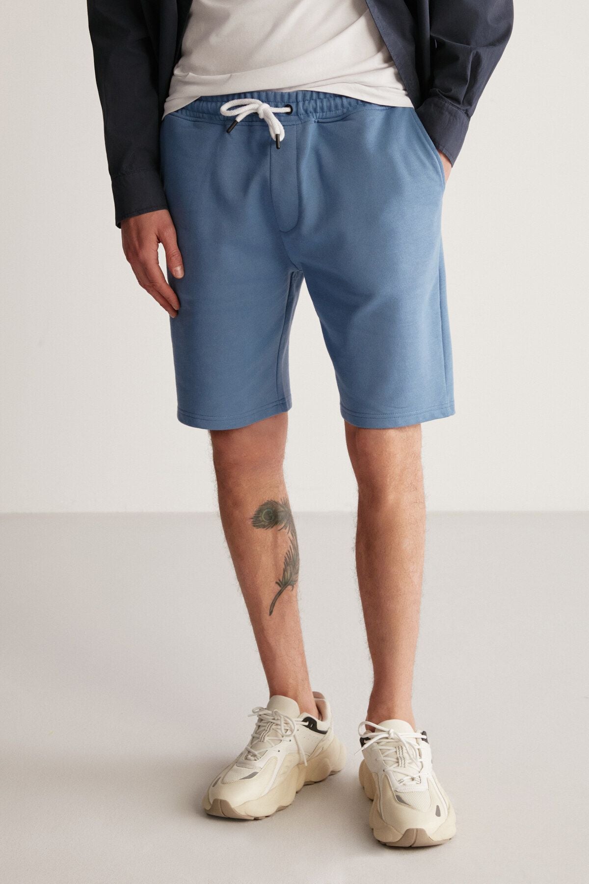 Uncertain Men's Comfort Fit Dark Blue Shorts & Bermuda