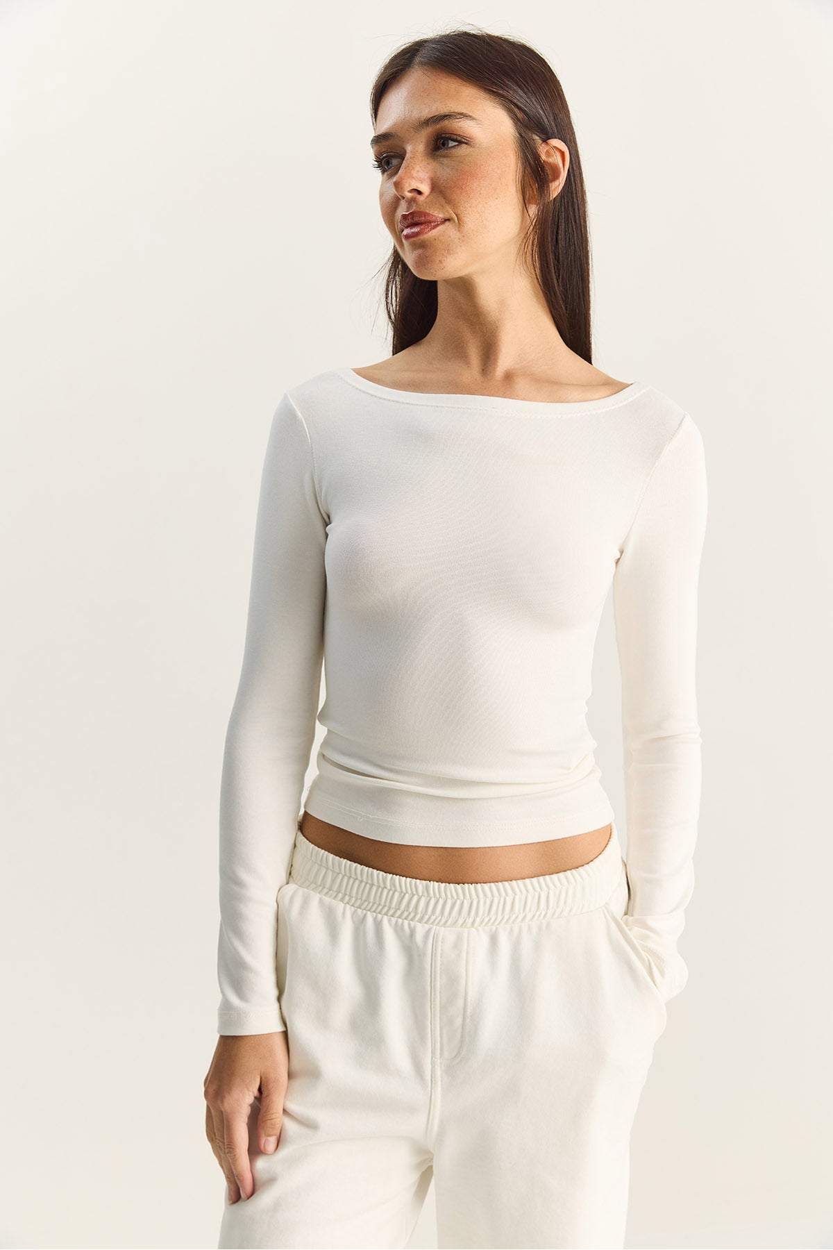 Women's Cotton Boat Neck Blouse 6025 60283832