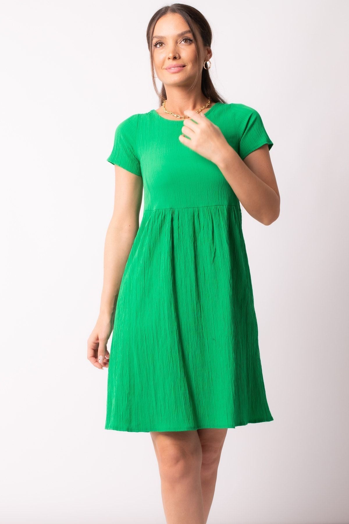 WOMEN'S GREEN BACK DEKTA DETAIL DETAILED SHORT SOLD Dress ARM-23Y001001