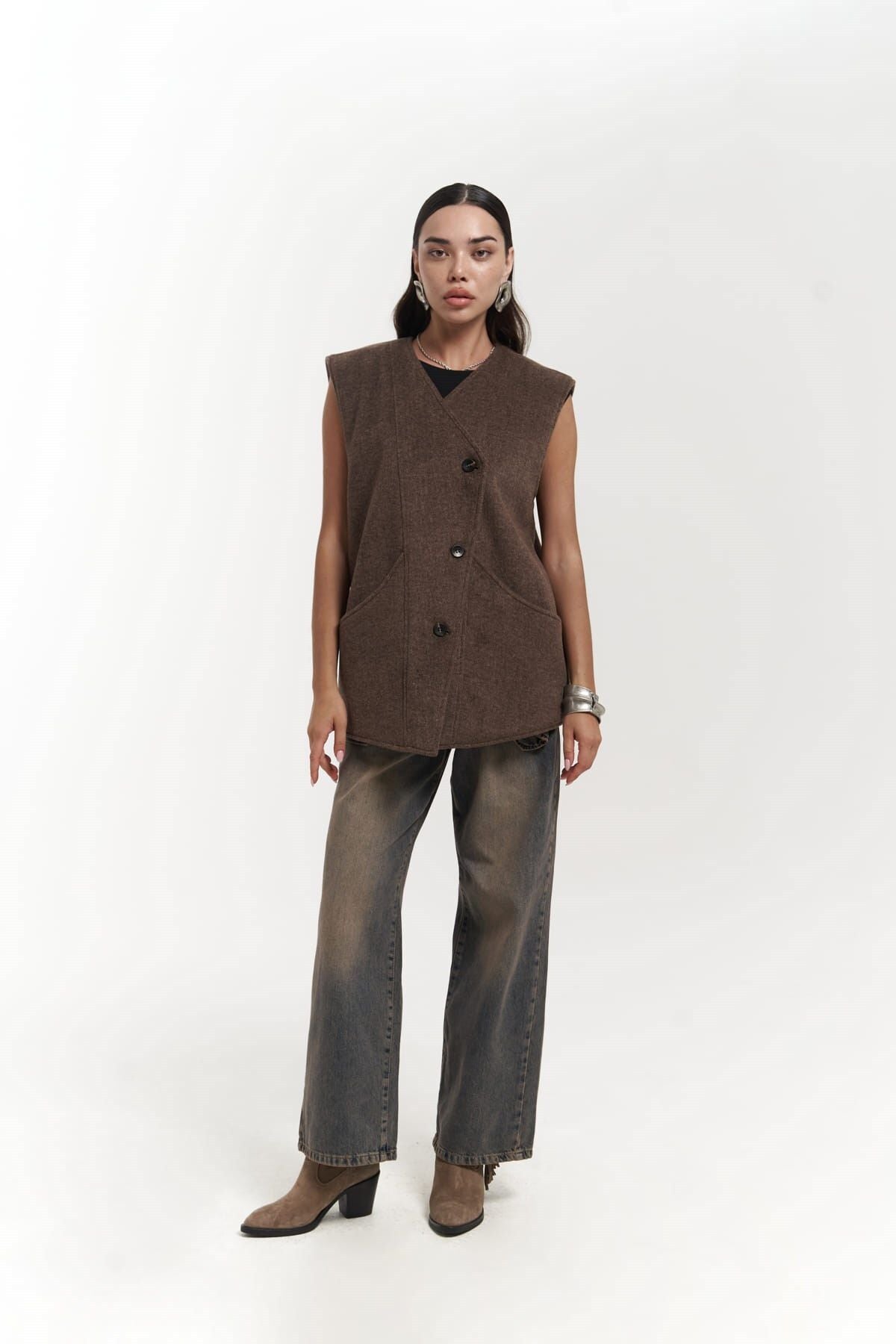 Colmar Coffee Shabby Cardigan
