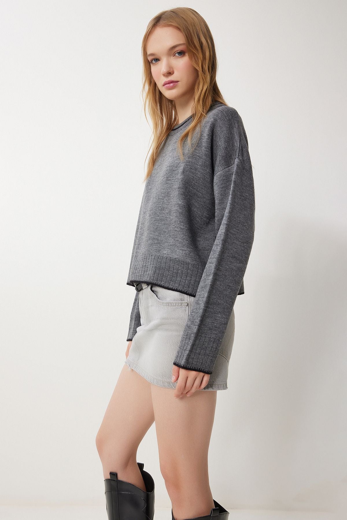 WOMEN'S ARRASİT BASIC KNIP Sweater PF00010