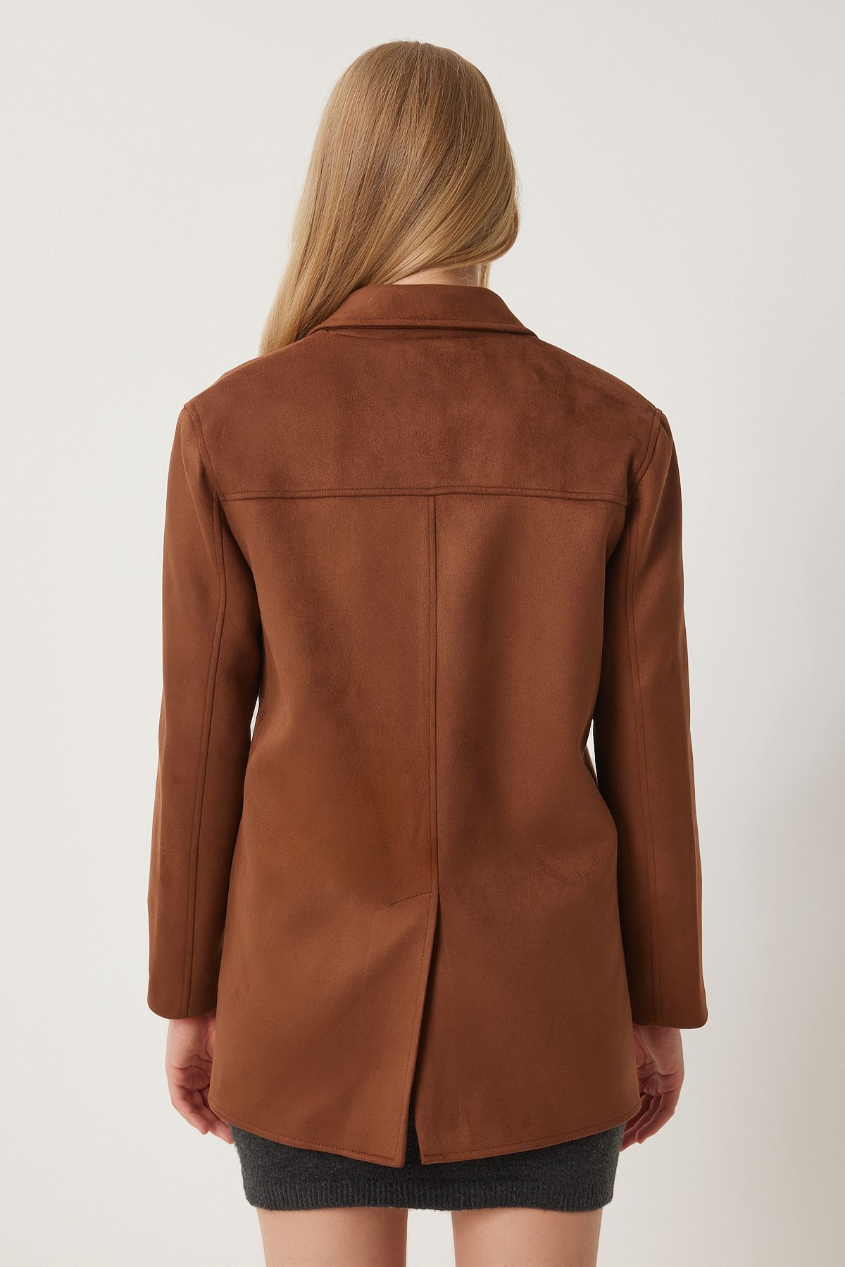 Female Brown Premium Suede Jacket FK00012