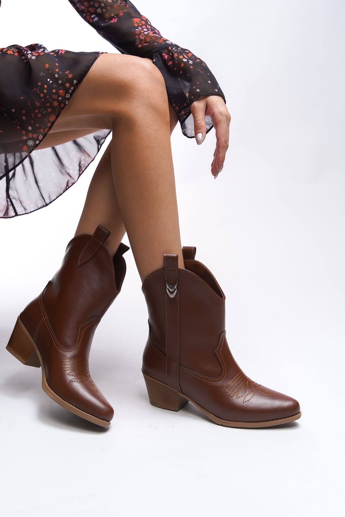 Nioverra Women's Western Bot 0012722 Taba Skin