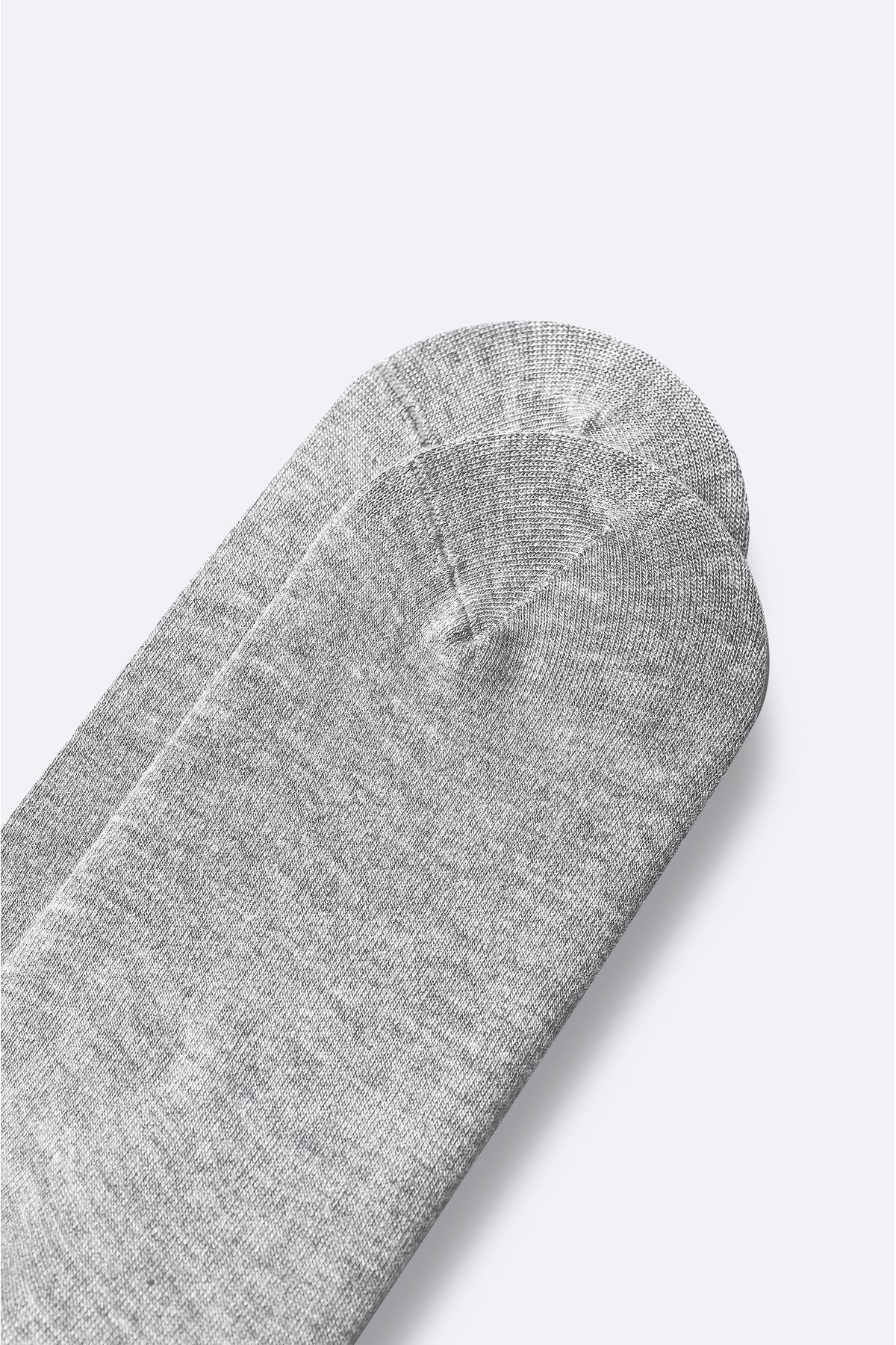 Men's gray cotton sneaker socks B008553