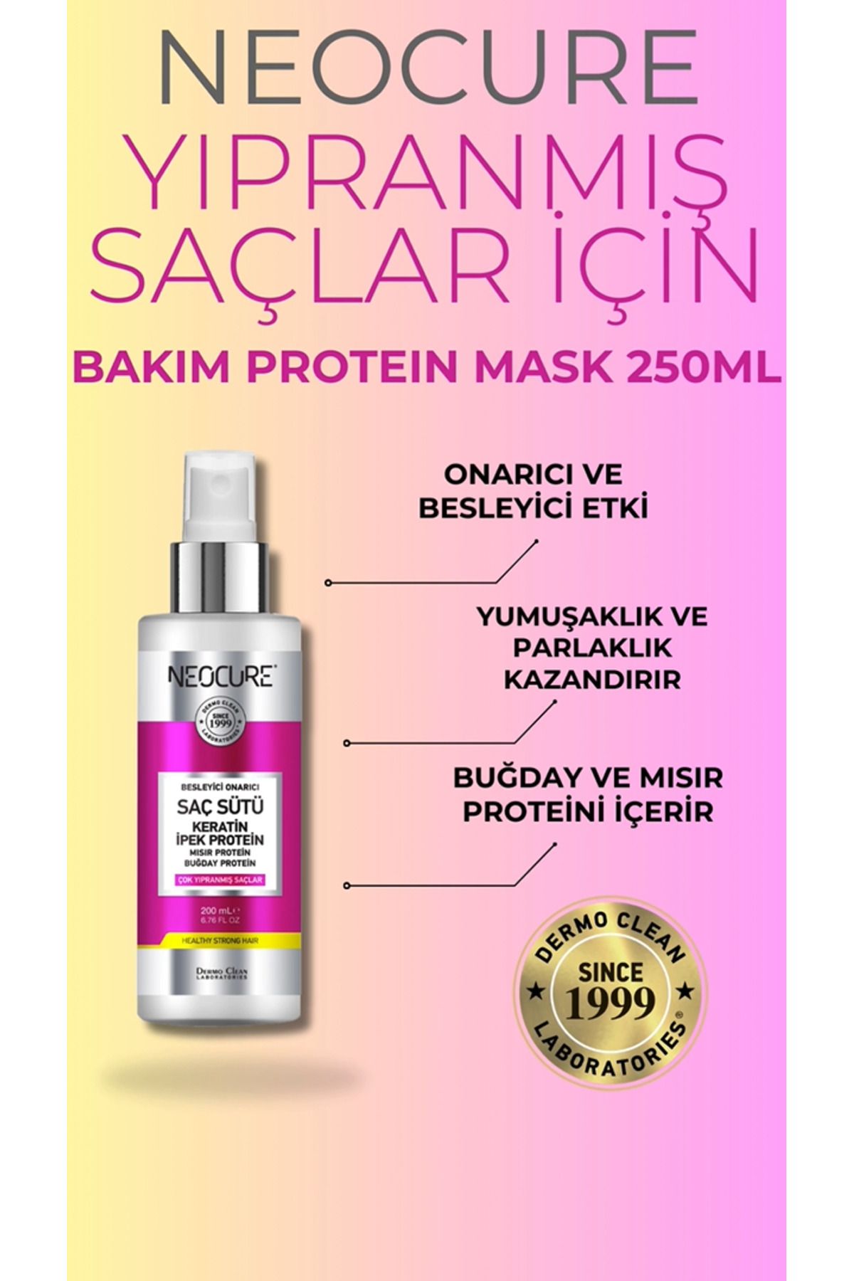 Keratin hair milk for worn hair 200 ml