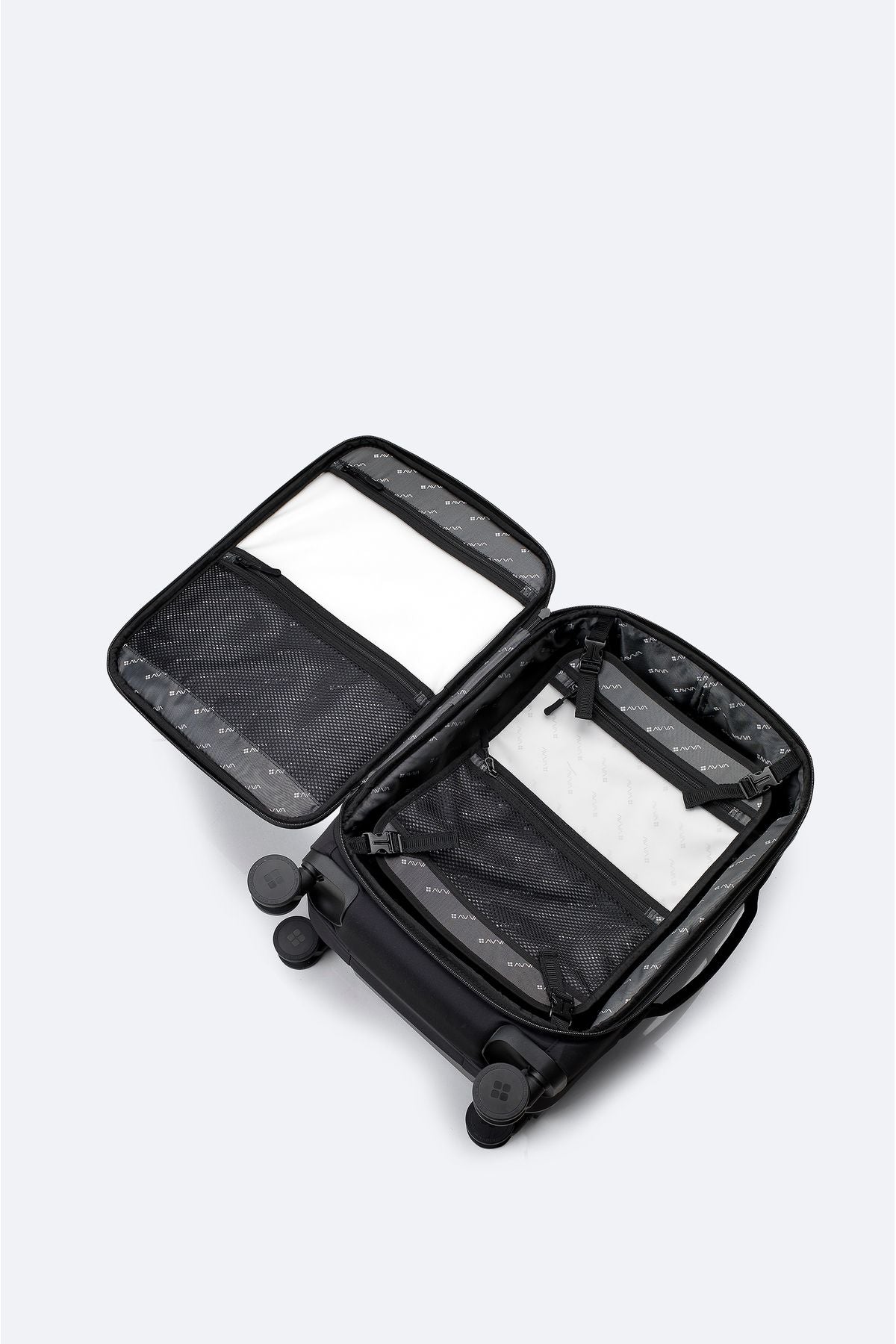 Men's black small size suitcase B008106