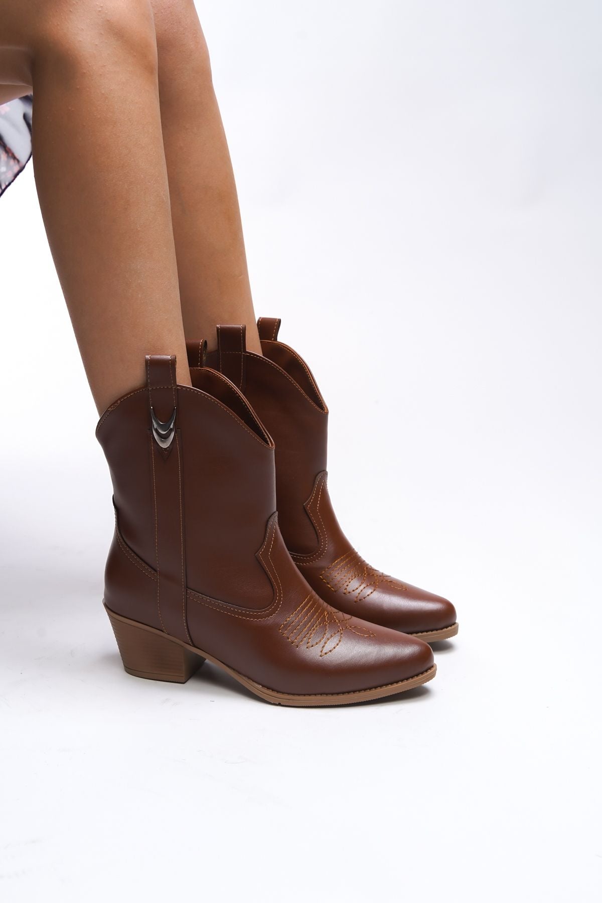 Nioverra Women's Western Bot 0012722 Taba Skin