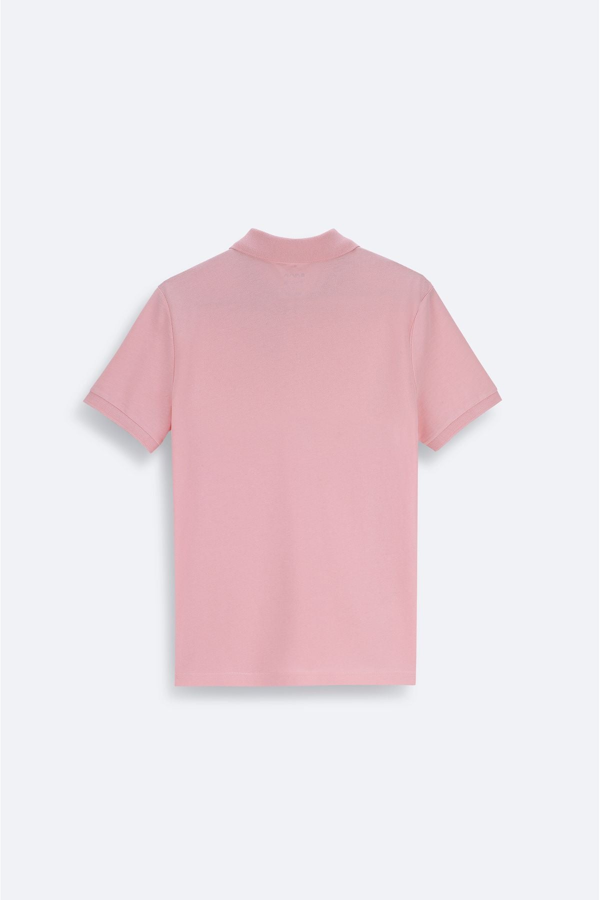 Men's light pink 100 %cotton cool that holds Polo Yaka T-shirt E001004