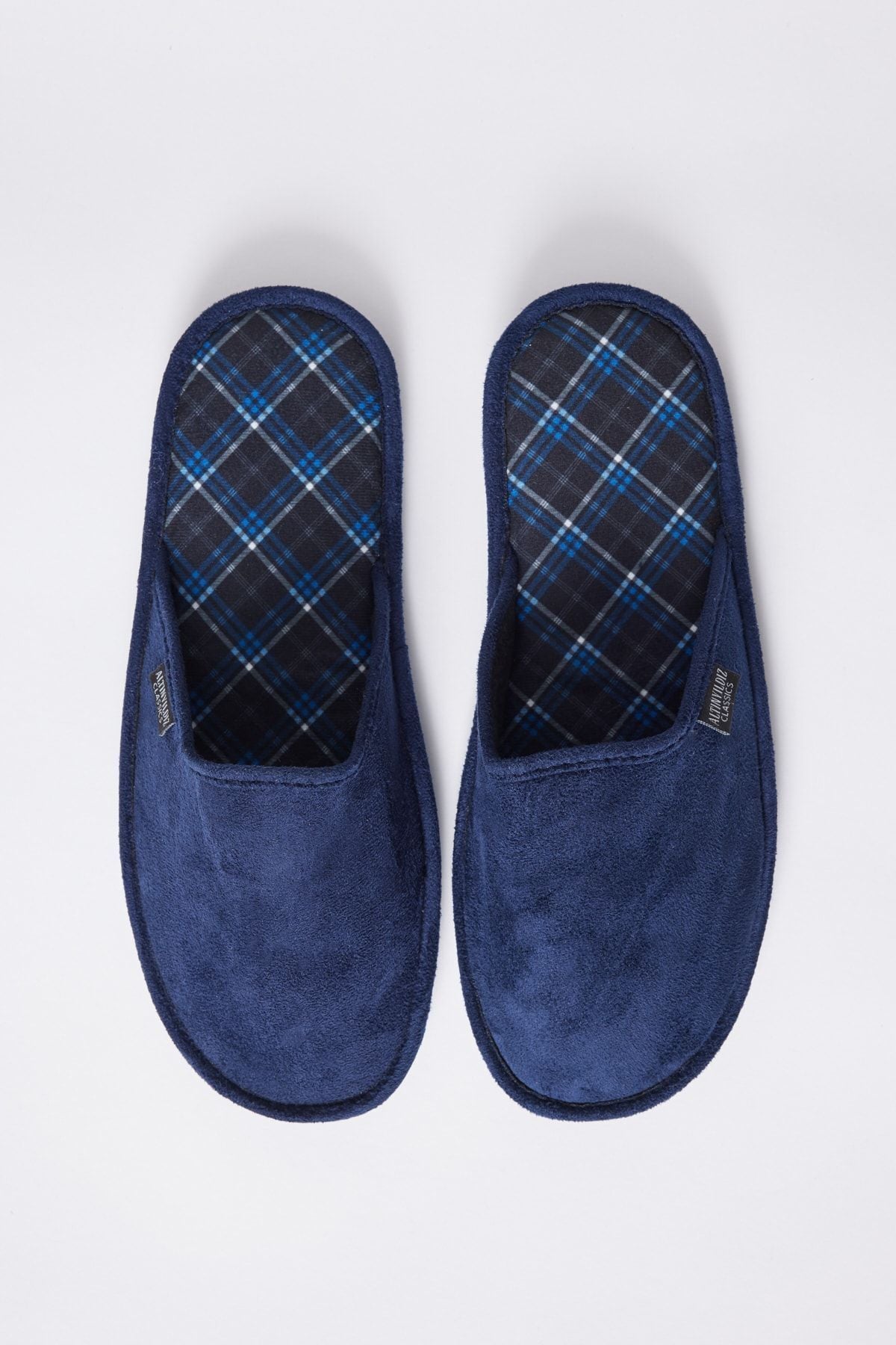 Men's Twigy Home Slipper Navy Blue-Blue Soft Base Dow Book