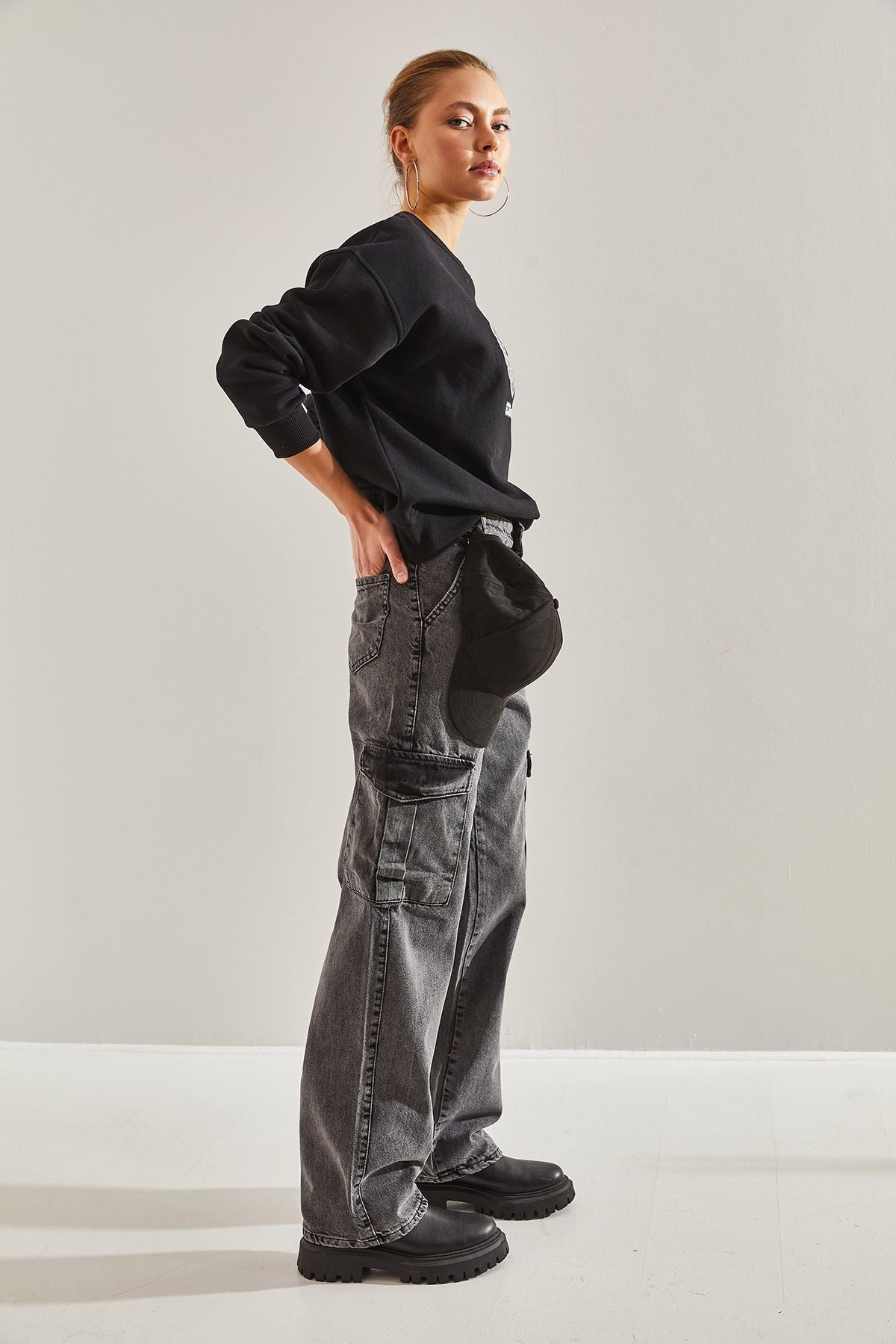 Palazzo Pants with Women's Cargo Pocket