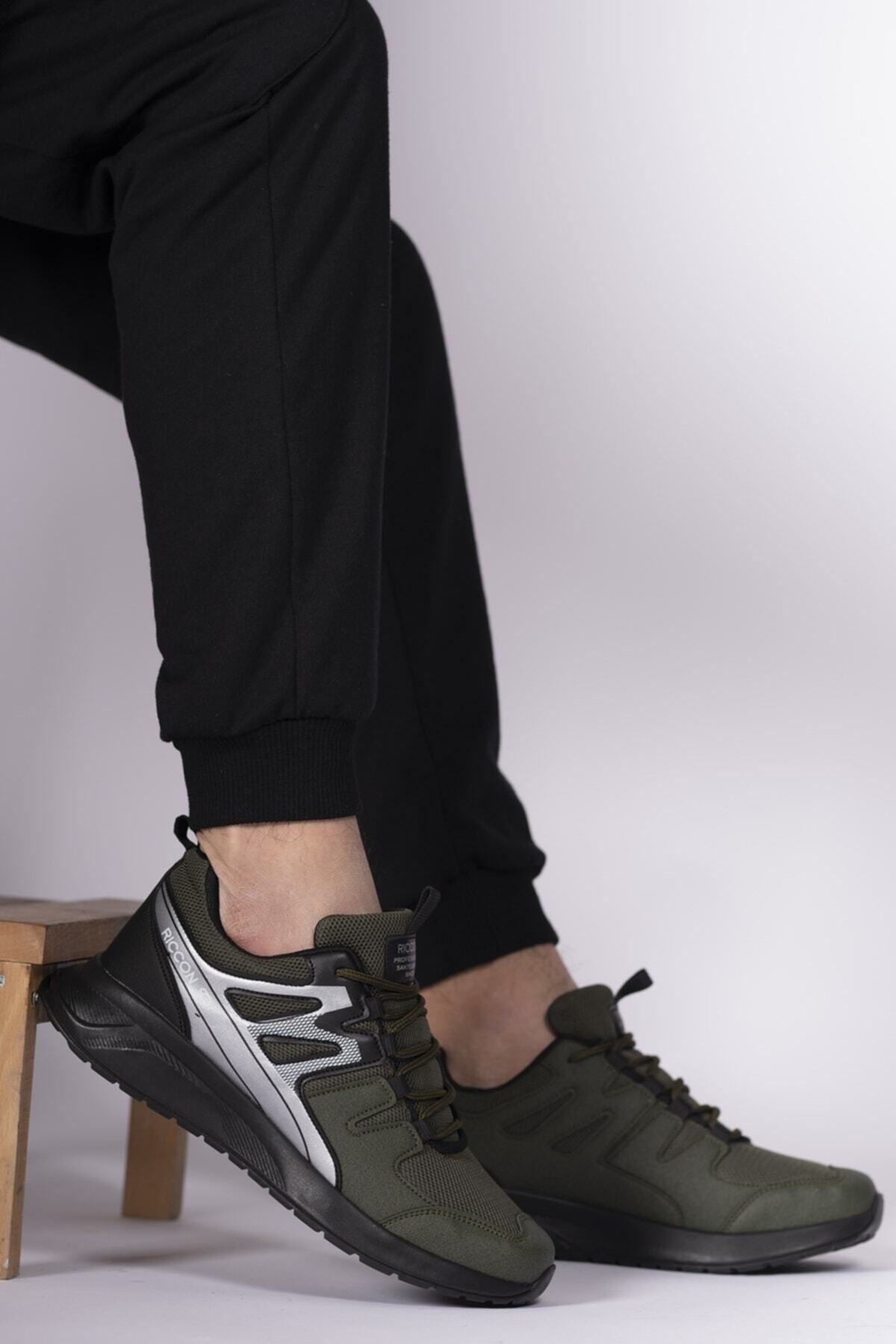 Trend Khaki Black Unisex Sneaker 0012705 Favorite 614822