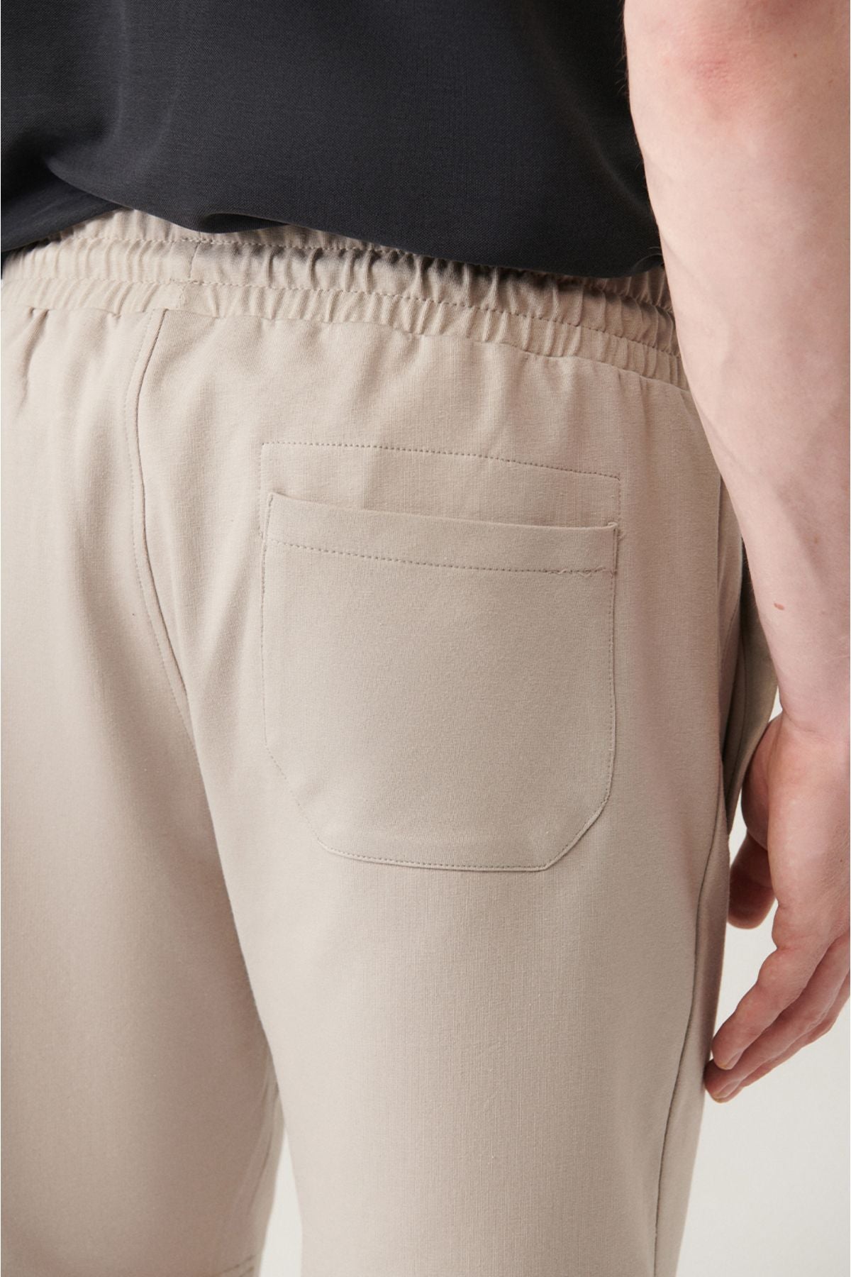 Men's Gray Side Pocket Knitted Cotton 2 IP Daily Short E003602