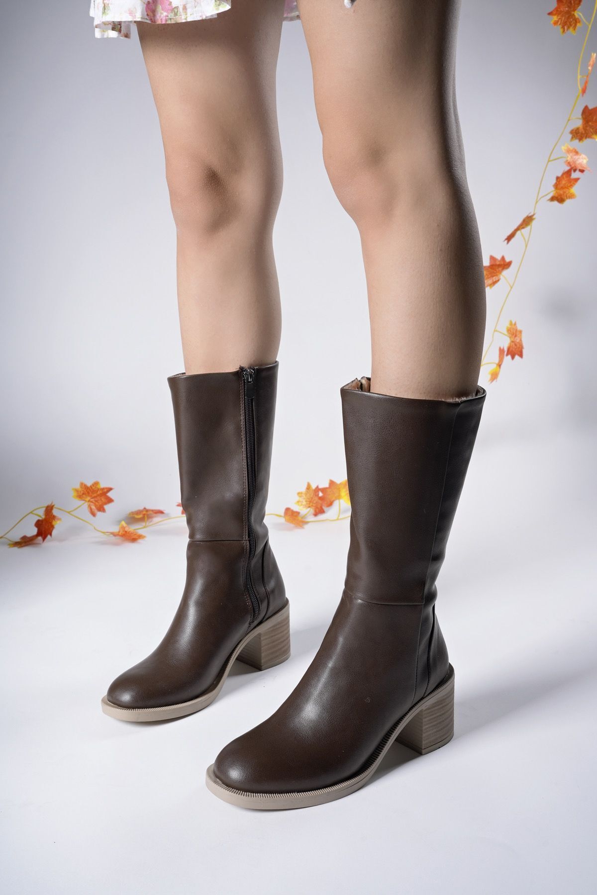 Women's Boots 0012711 Brown Skin