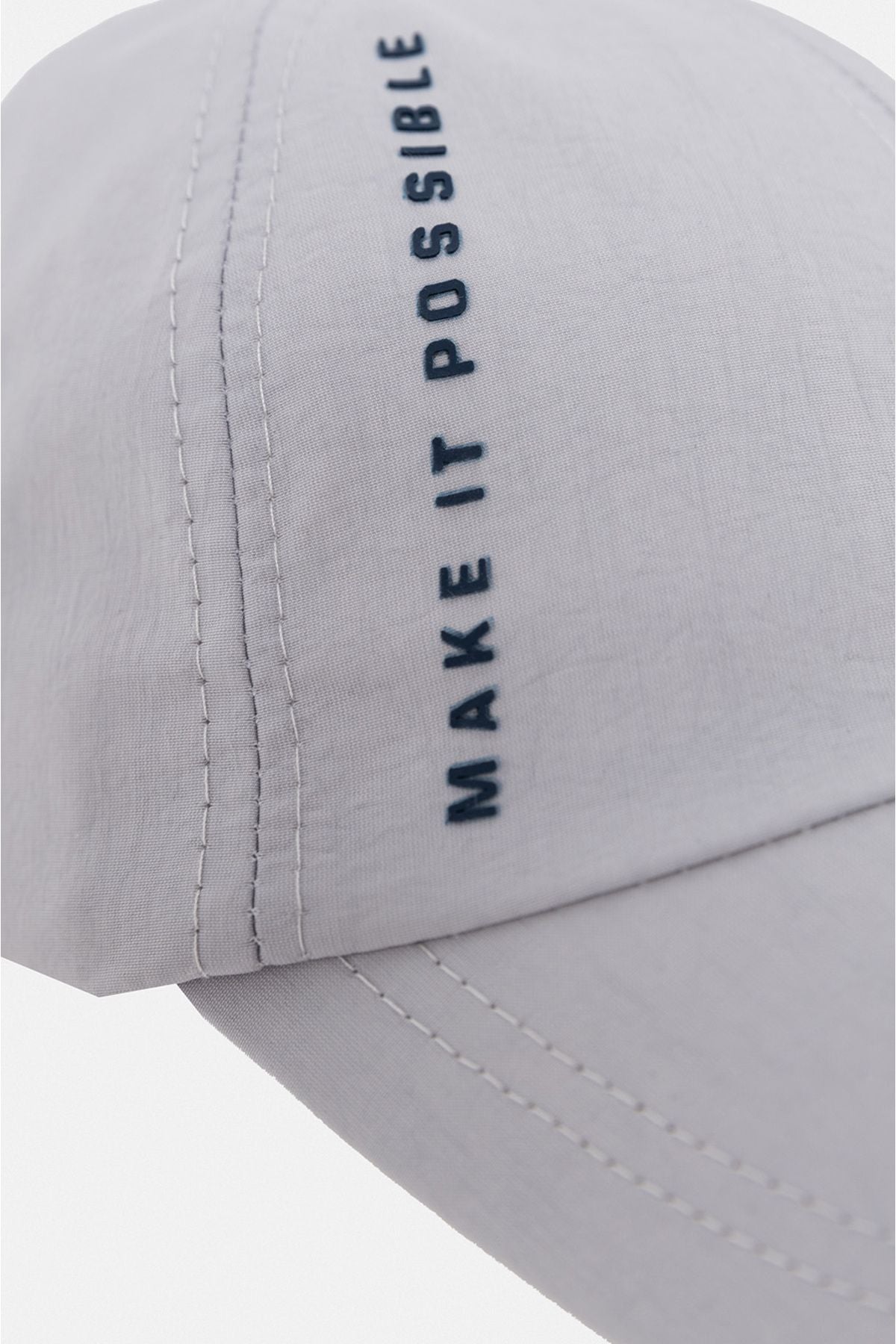 Men's Gray Slogan Printed Sport Hat A31y9200