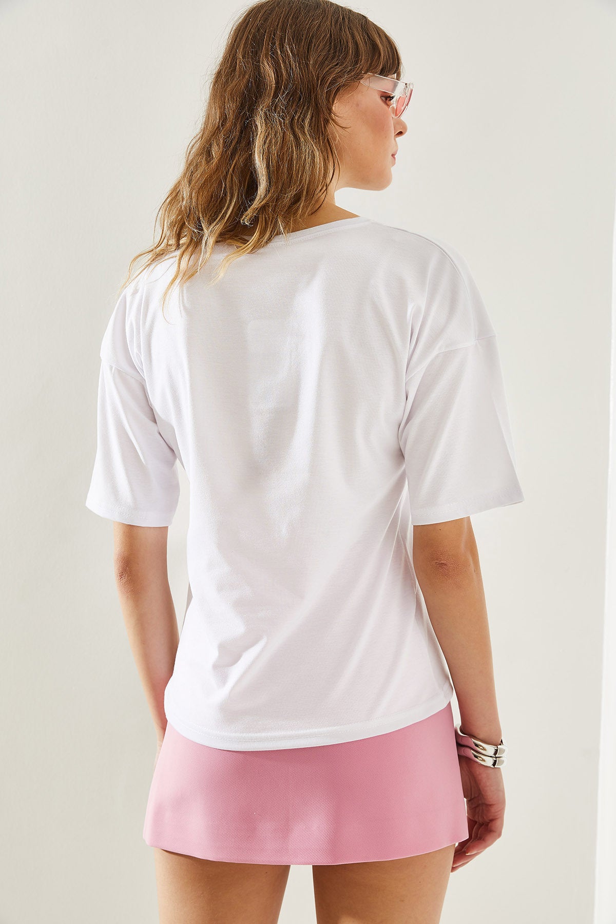 Women's V-Neck Short Sleeve Basic T-Shirt 60251204