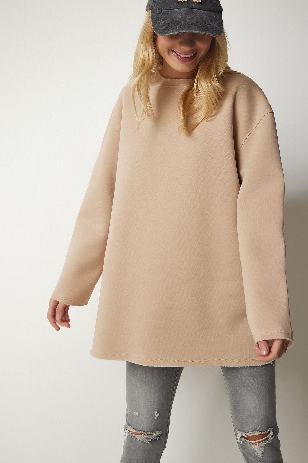 WOMEN CAMEL SWEATSHIRT NJ00131