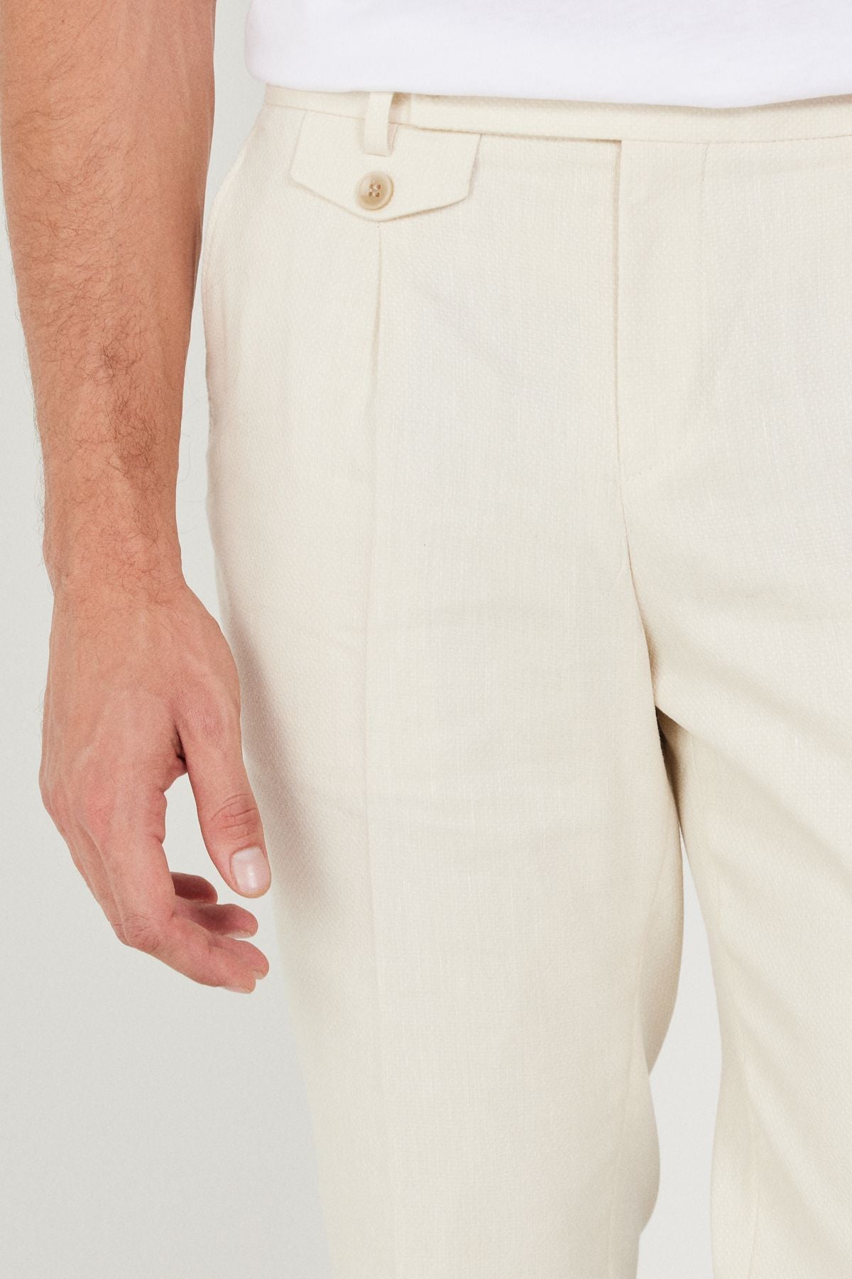 Slim fit narrow -cut side pocket Amest Trousers