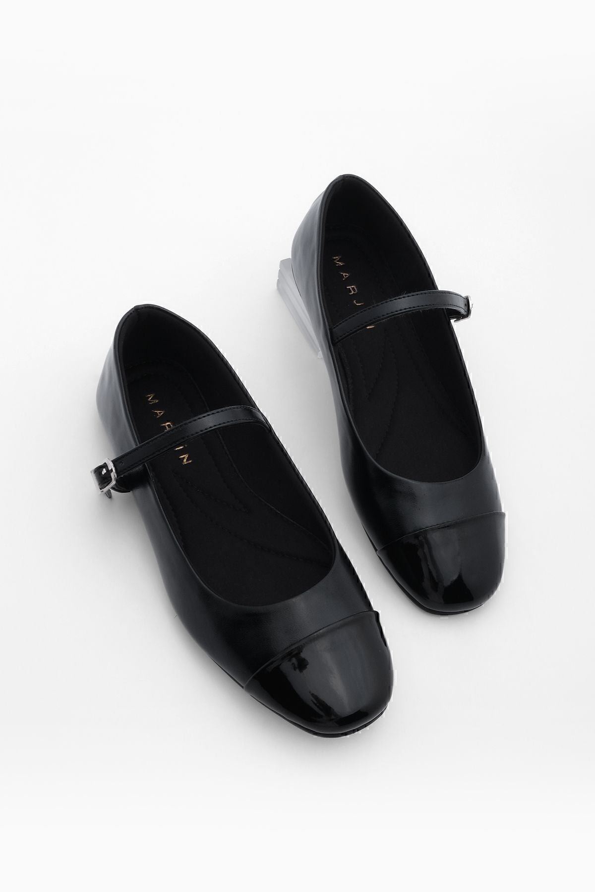 Female Baretli Flat Shoes Mary Jane Losep Black