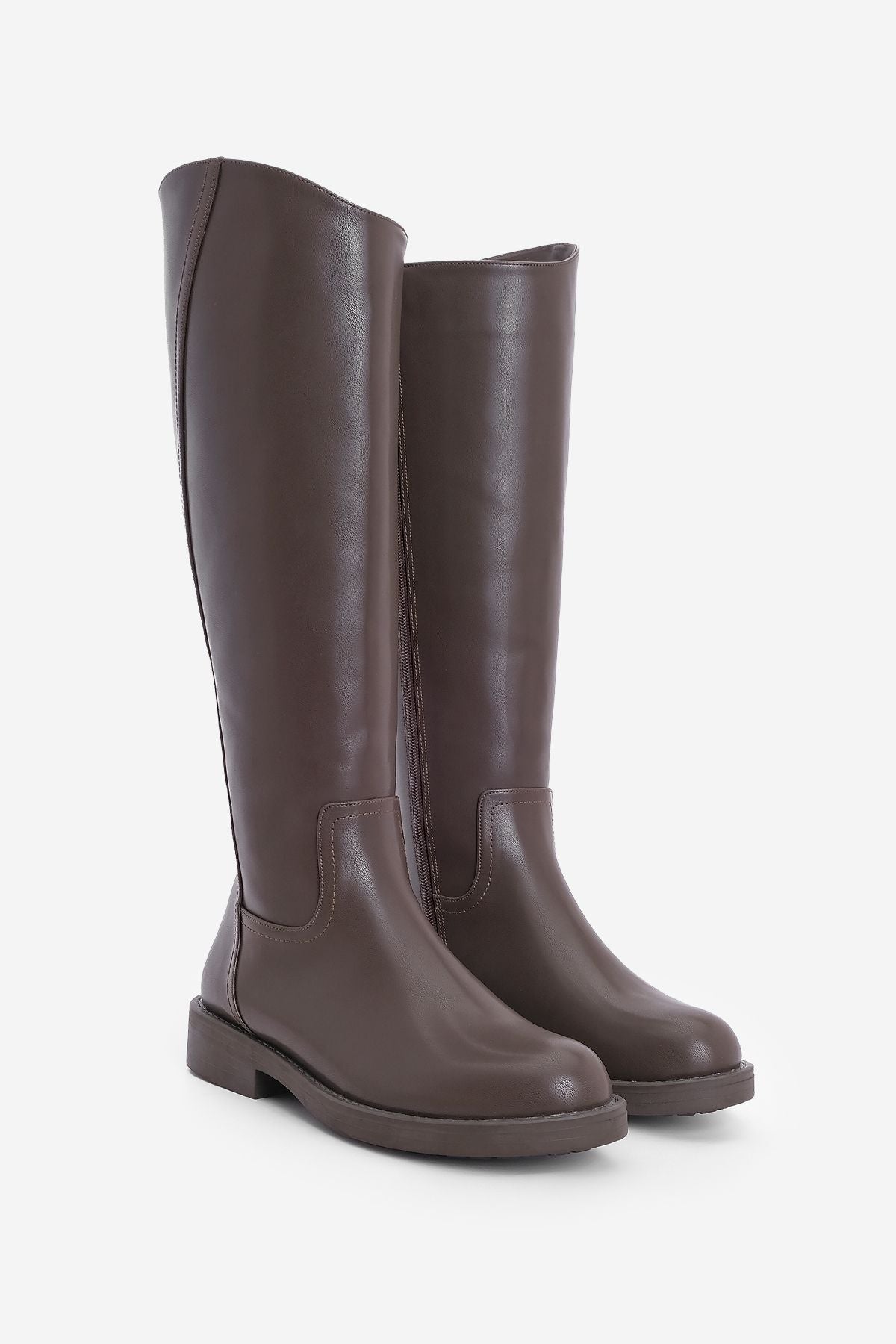 Women's Side Zipper Daily Boots Sirante Coffee