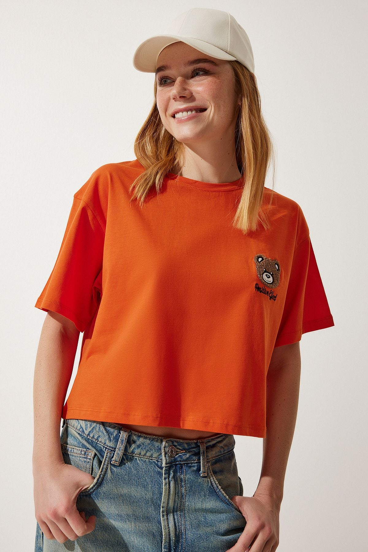 Female Oranj Teddy Teddy Crush Knitting T-Shirt HF00456