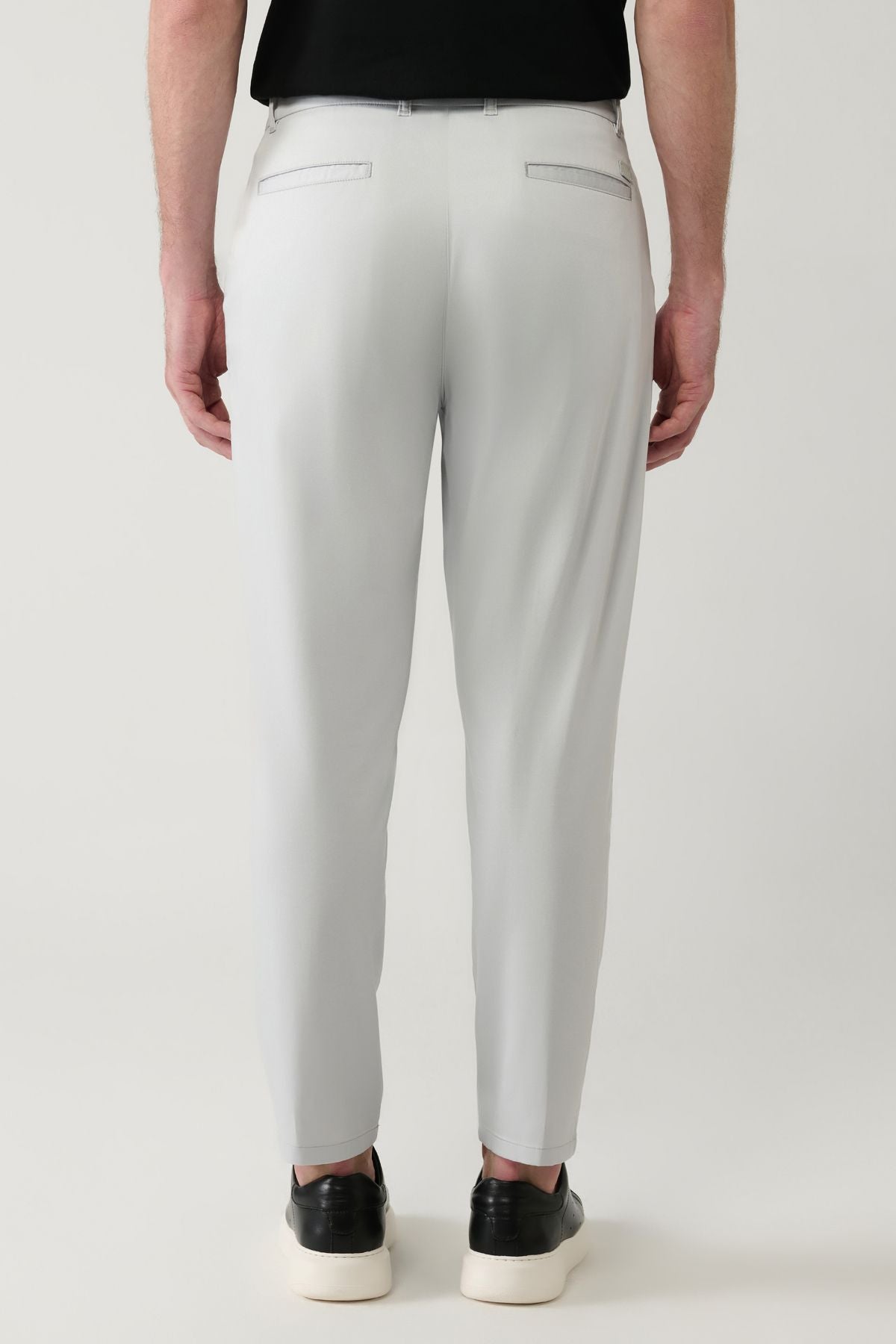 Men's light gray classic waist pants A41y3037