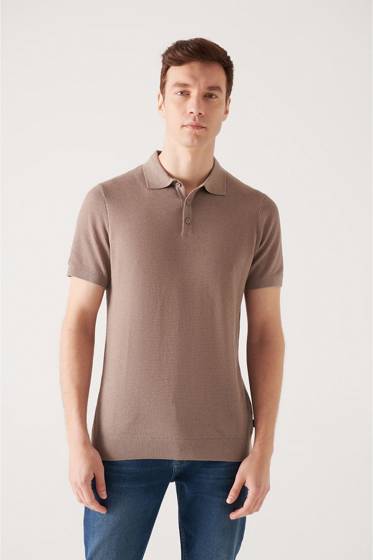 Men's mink 3 button texture