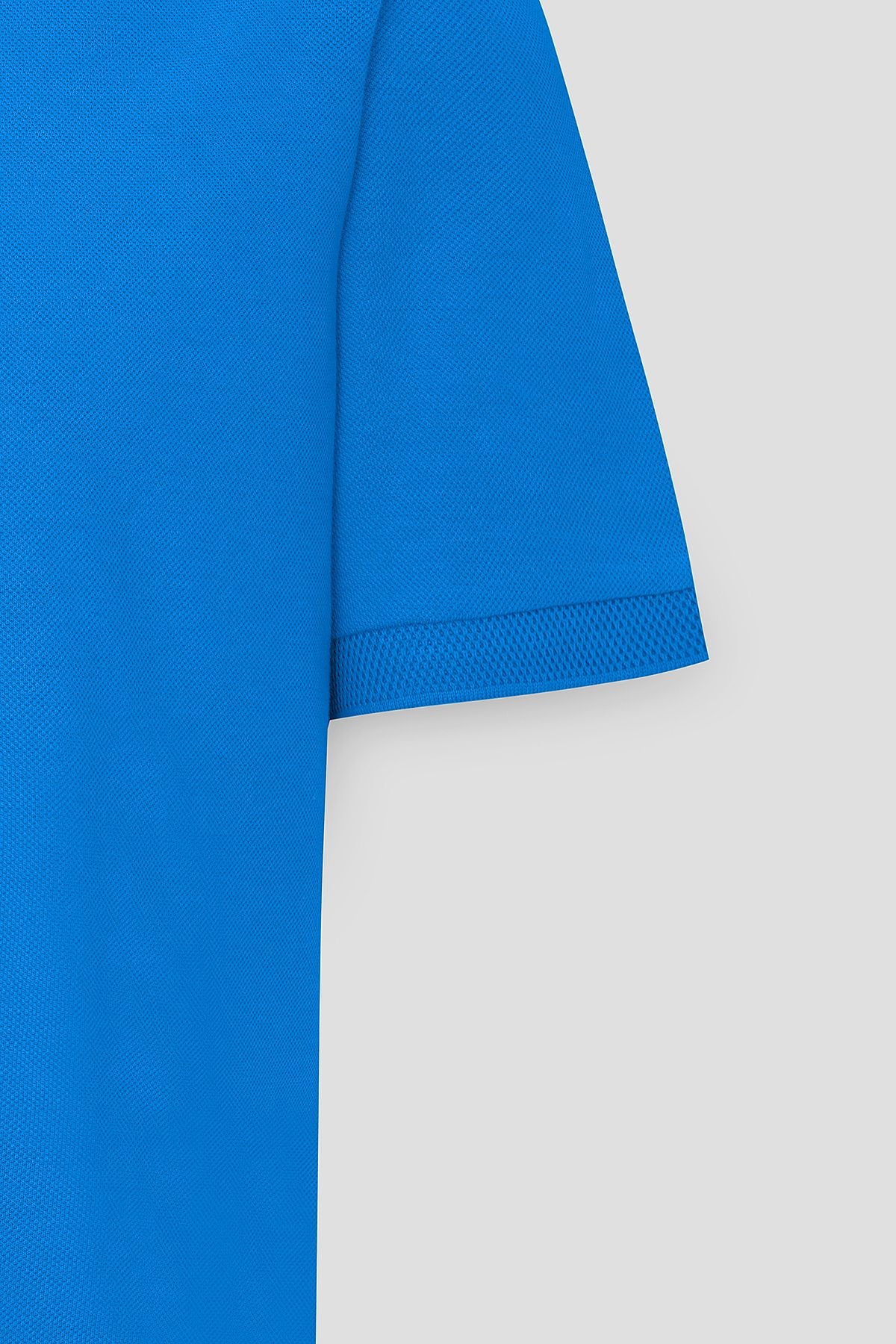 Male Royal Blue 100 %Cotton Curiated Pike Polo Slim Slim Fit Narrow Cut T -shirt