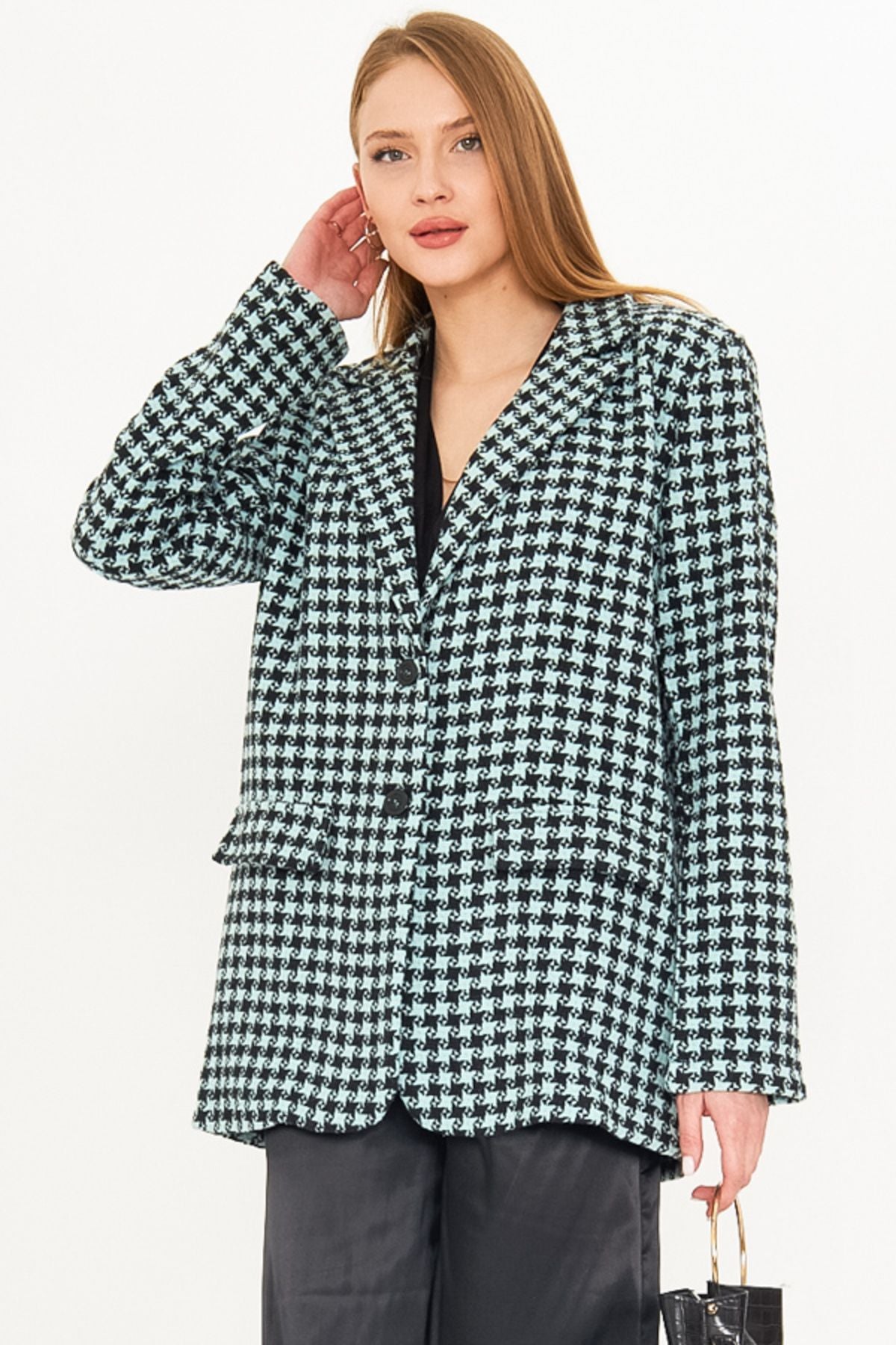 Female Mine Men's Collar Pocket Cover with a homeland oversize jacket ARM-25K00106060