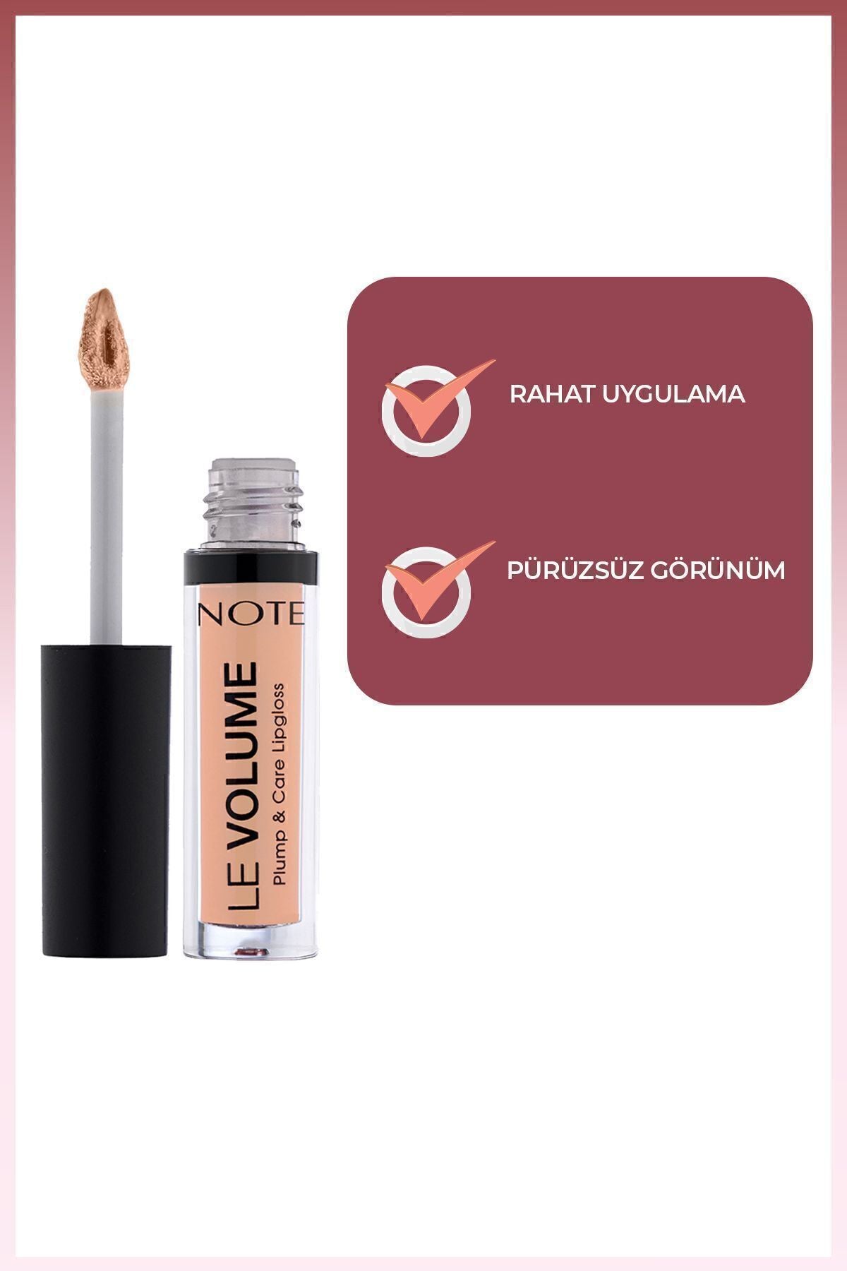 Le Volume Plump & Care Lipgloss Moisturizer Lip Grower - 16 Nude Style - Nude