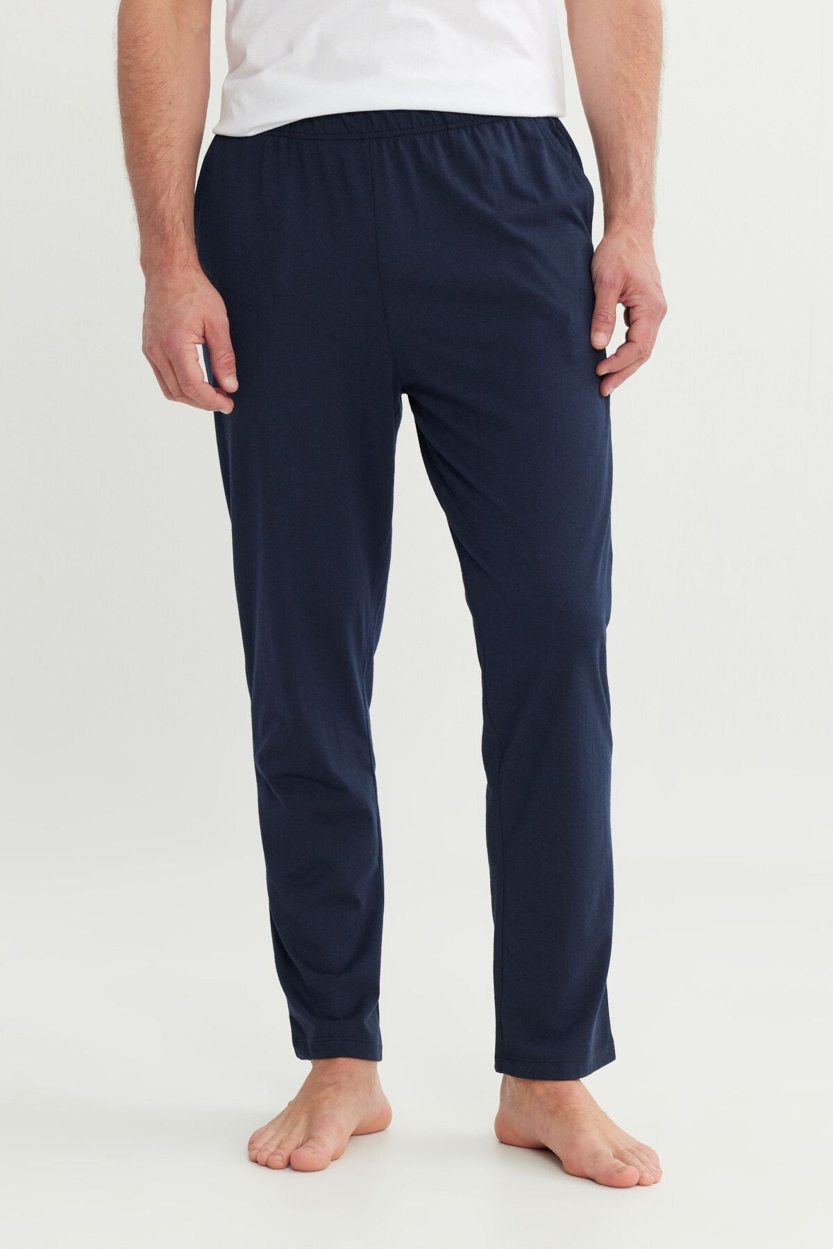 Men's Navy Blue Cotton Standard Fit Pajam