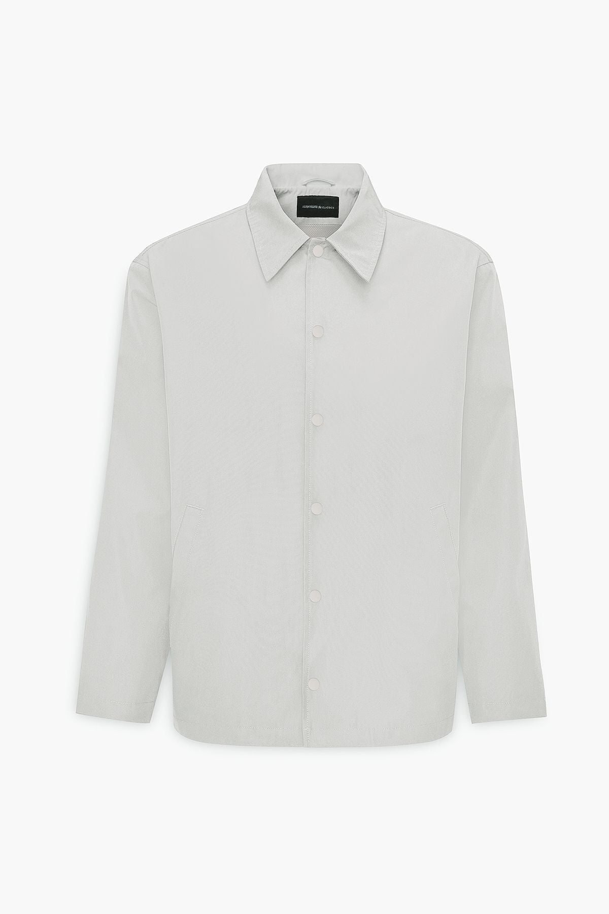 Men's Beige Standard Fit Normal Normal Cut Shirt Caple Cake Casual Coat