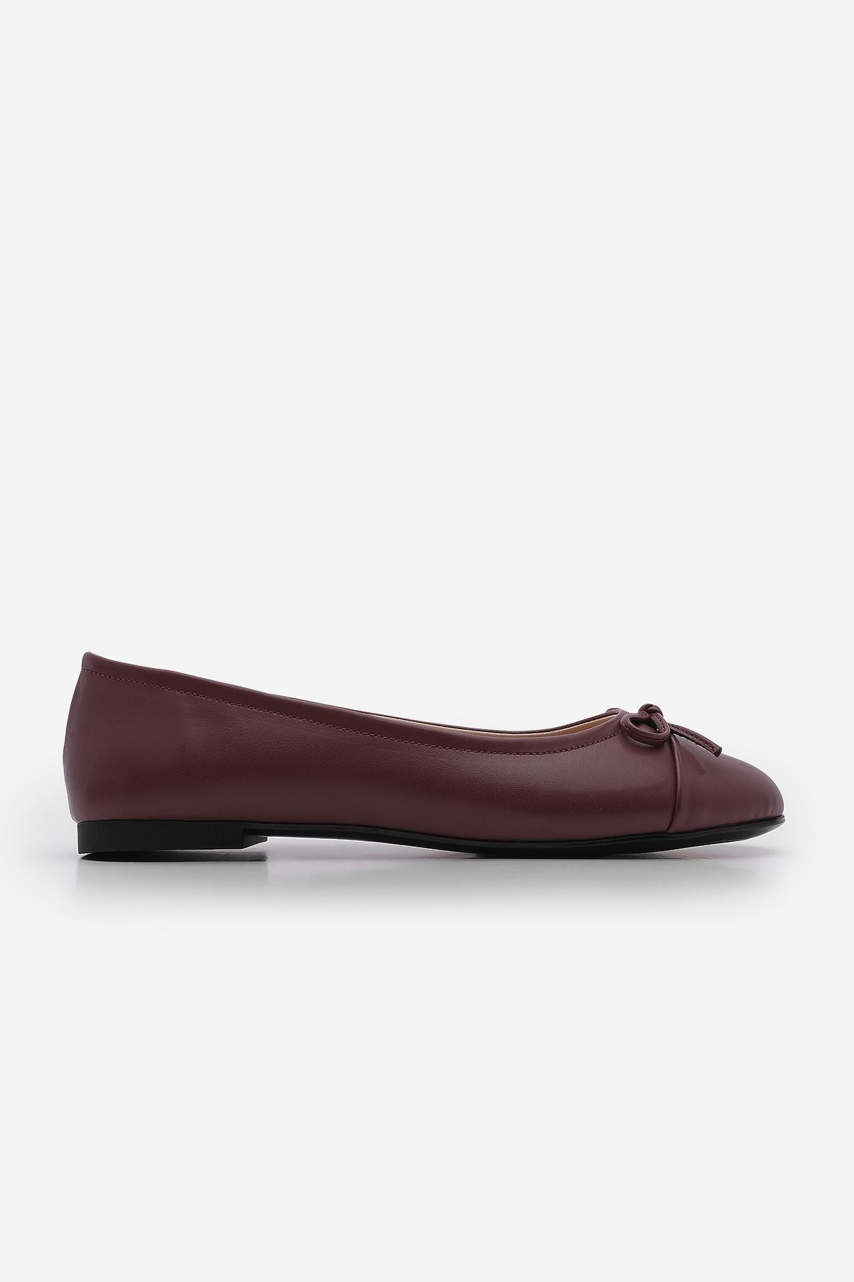 Women's Bow Detail Daily Babet Barlin Burgundy