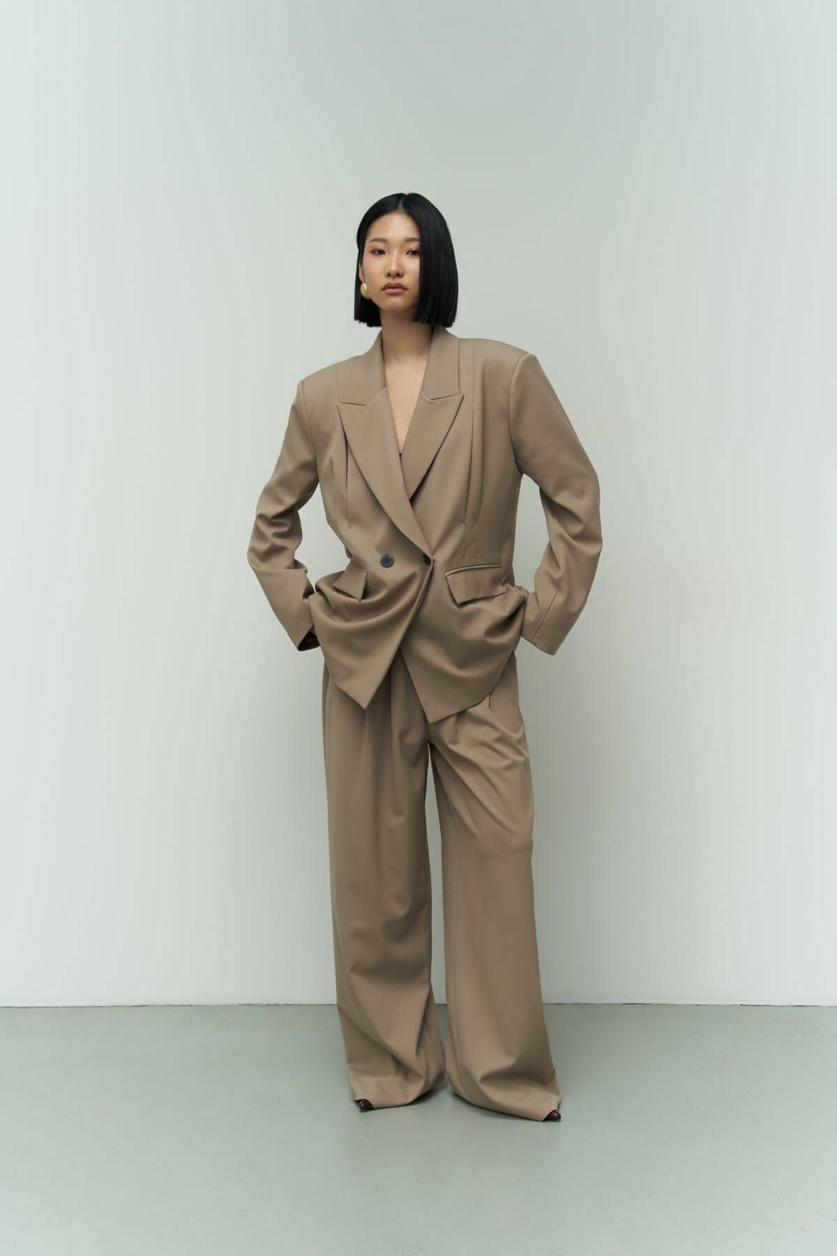 ALLBUCKS Mai, Salvatore Bej Blazer Ceket ABMAI0016