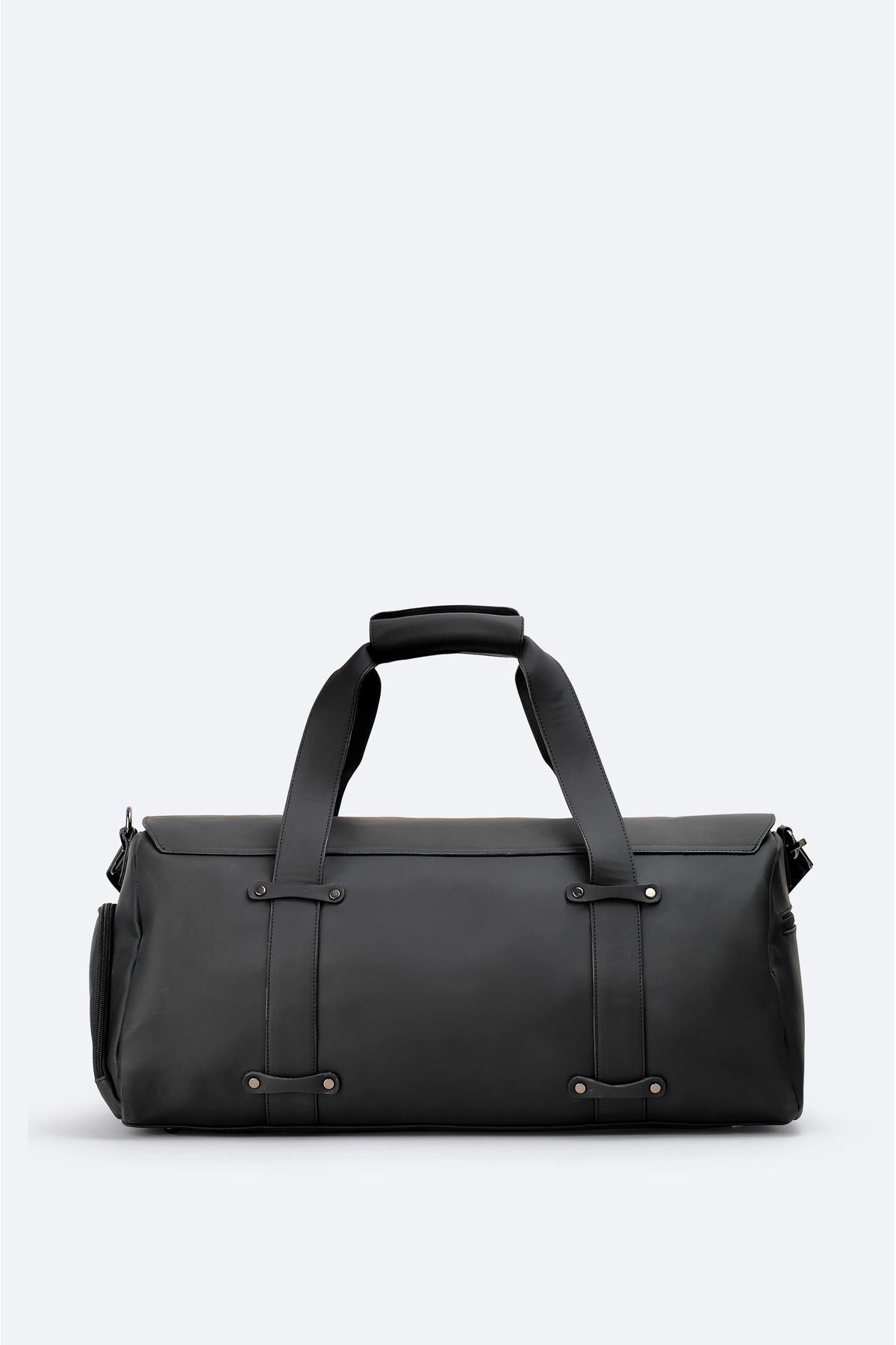 Men's black adjustable shoulder strap travel bag A42y9101
