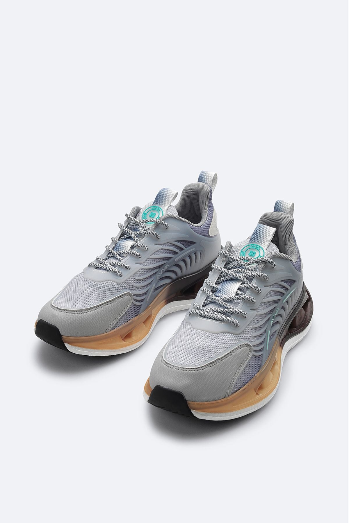 Men's gray flexible floor sneaker shoes A32y8005