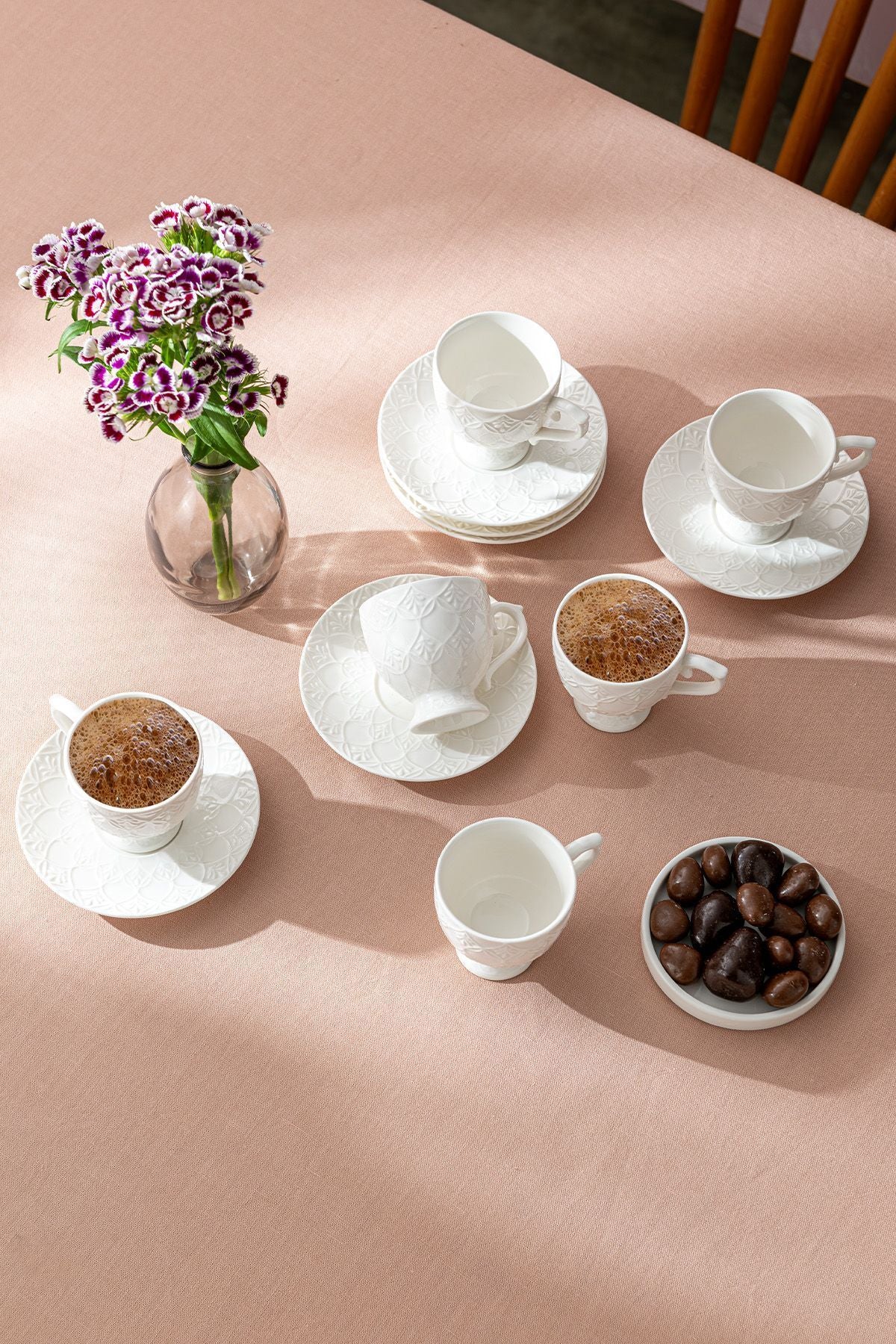 Mehlika Coffee Cup Set for 6 people